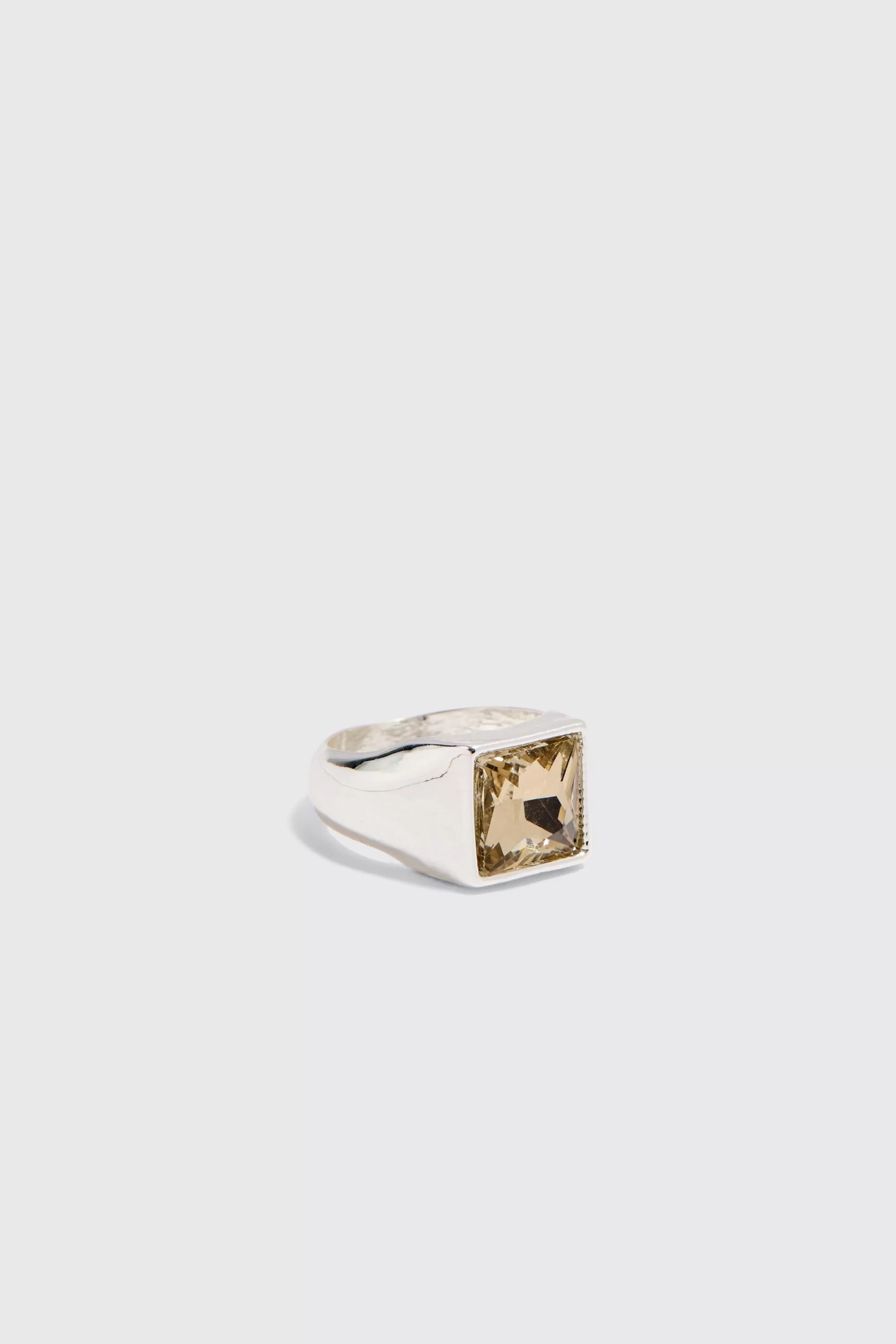 boohooMAN 3 Pack Gem Stone Signet Rings In | UK
