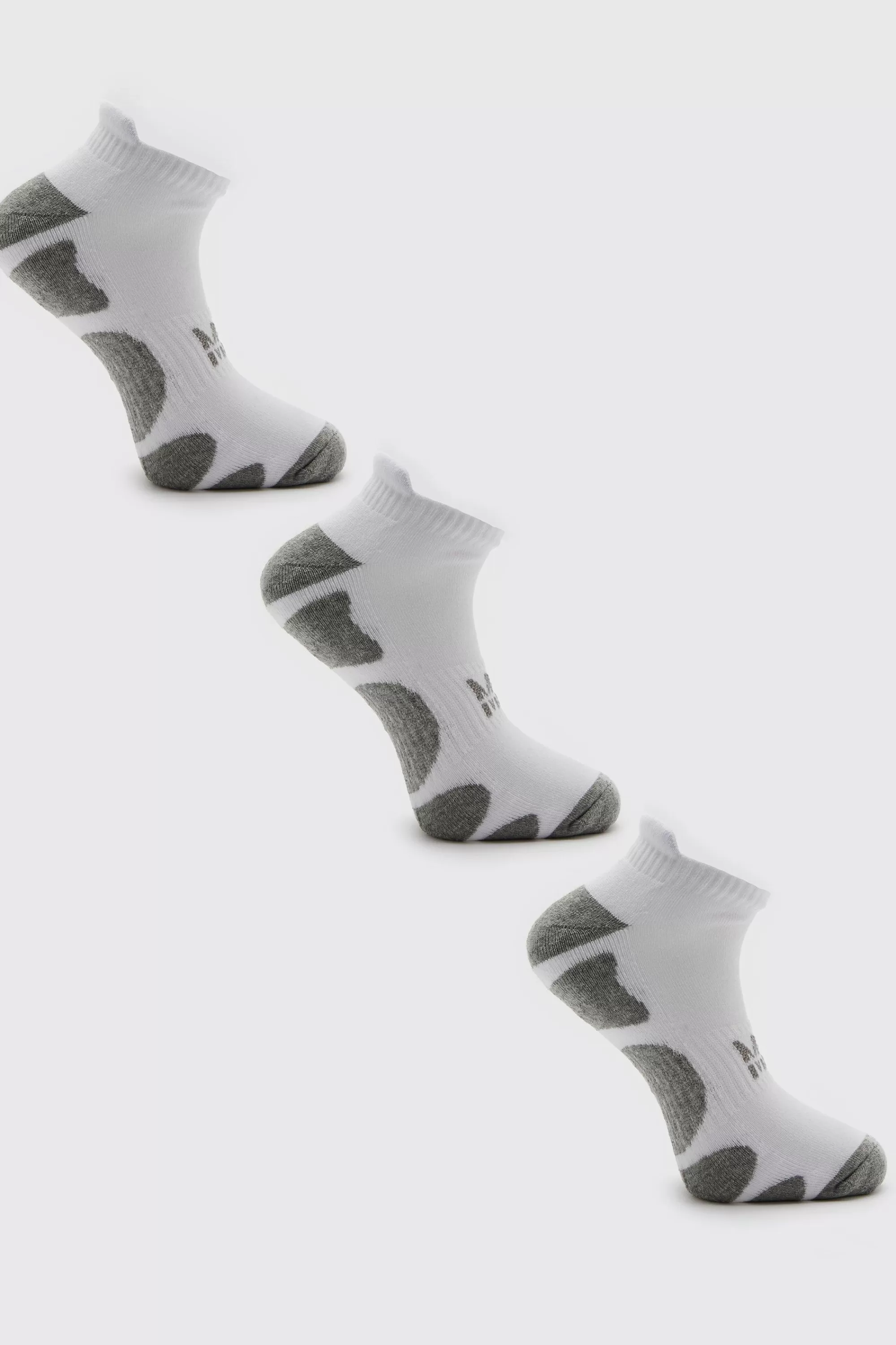 boohooMAN 3 Pack Man Active Cushioned Trainer Socks | UK