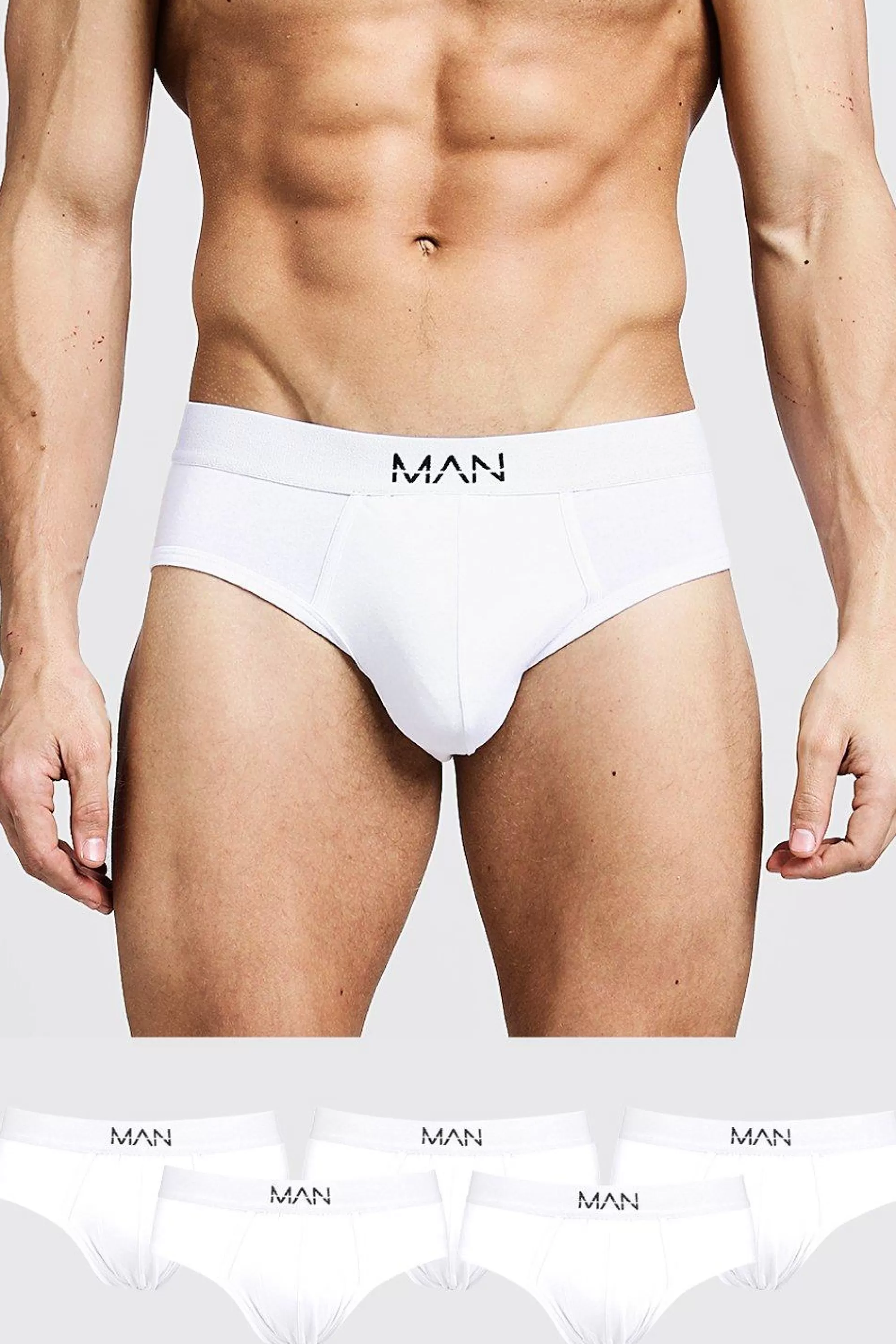 boohooMAN 5 Pack MAN Dash Briefs | UK