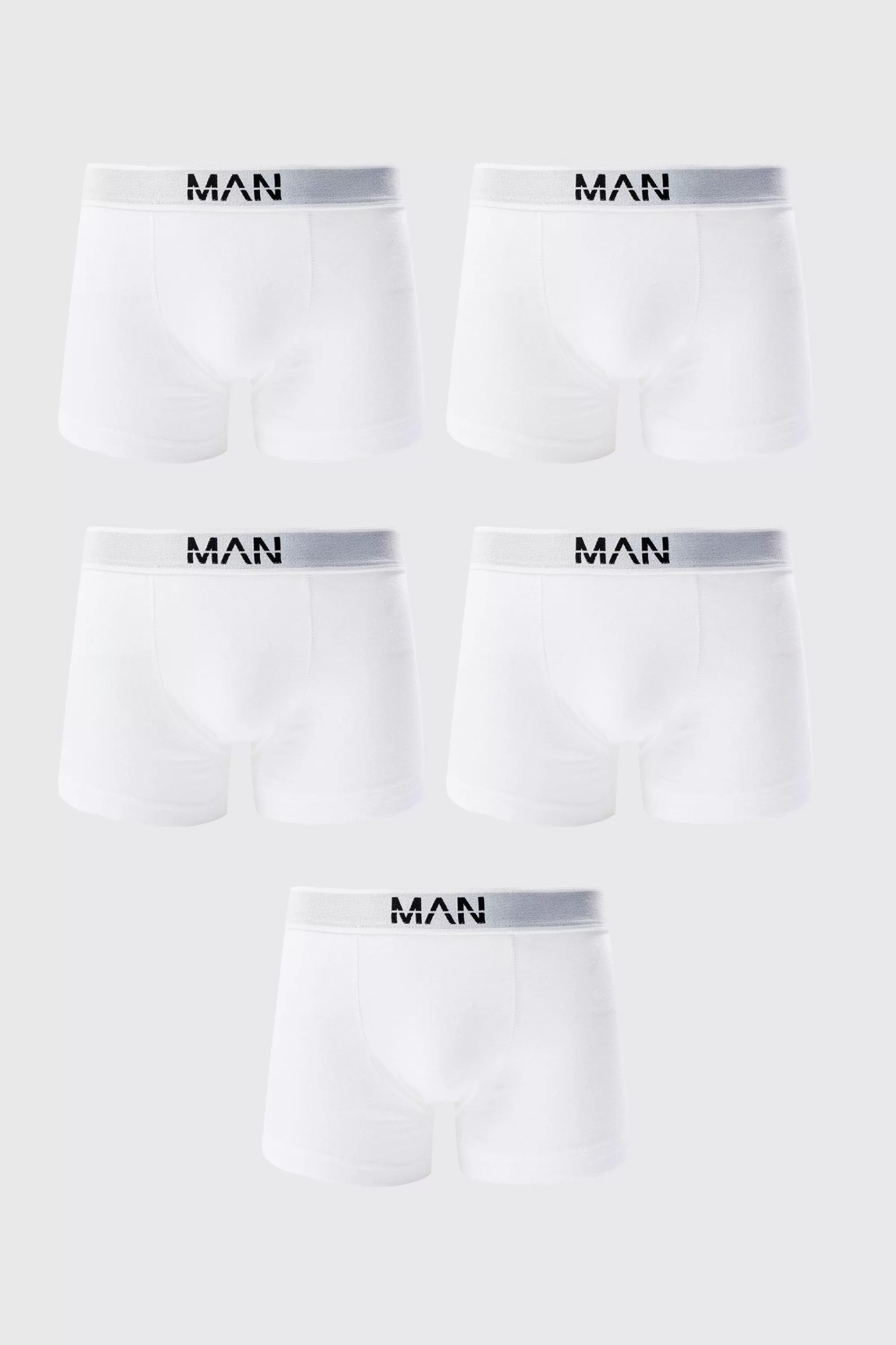 boohooMAN 5 Pack Man Trunks | UK