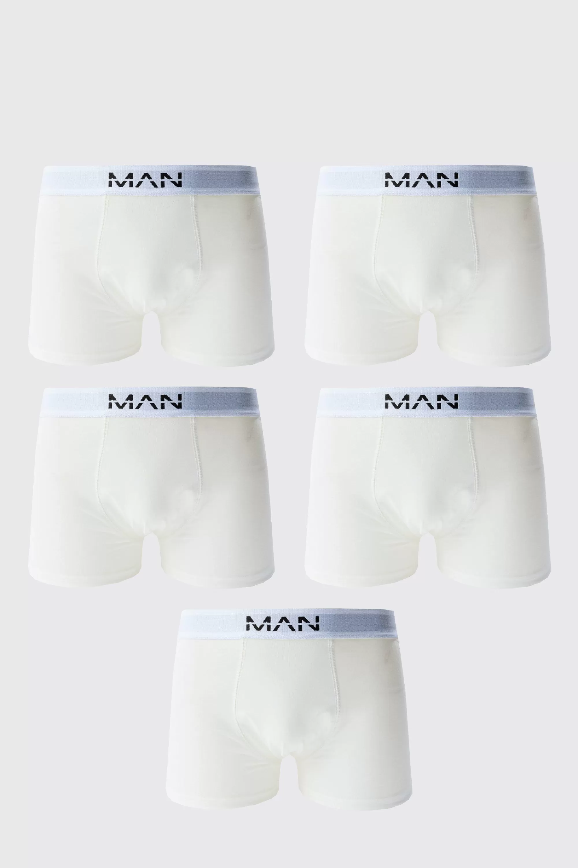 boohooMAN 5 Pack Man Trunks | UK