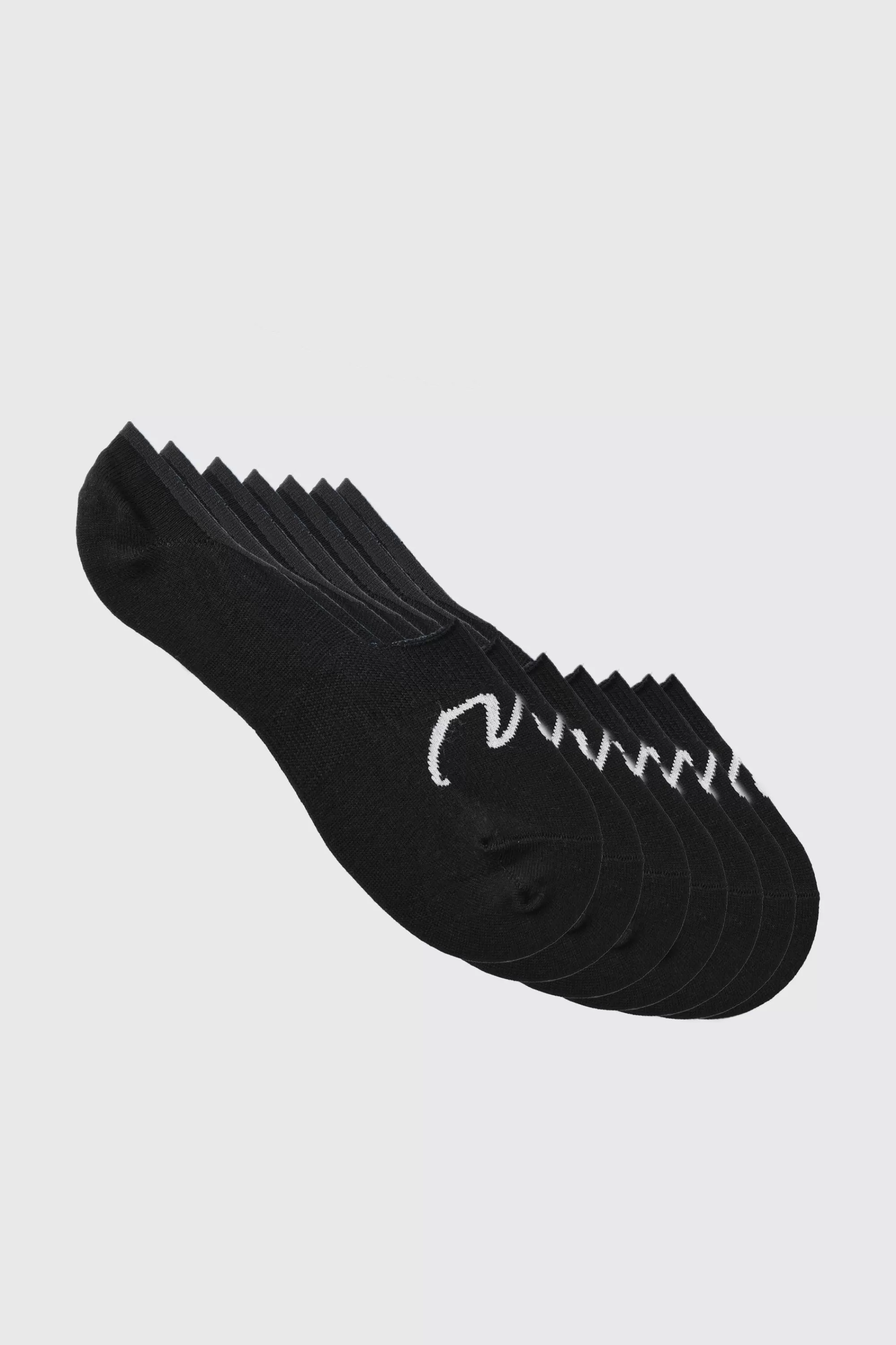 boohooMAN 7 Pack Man Signature Invisible Socks | UK