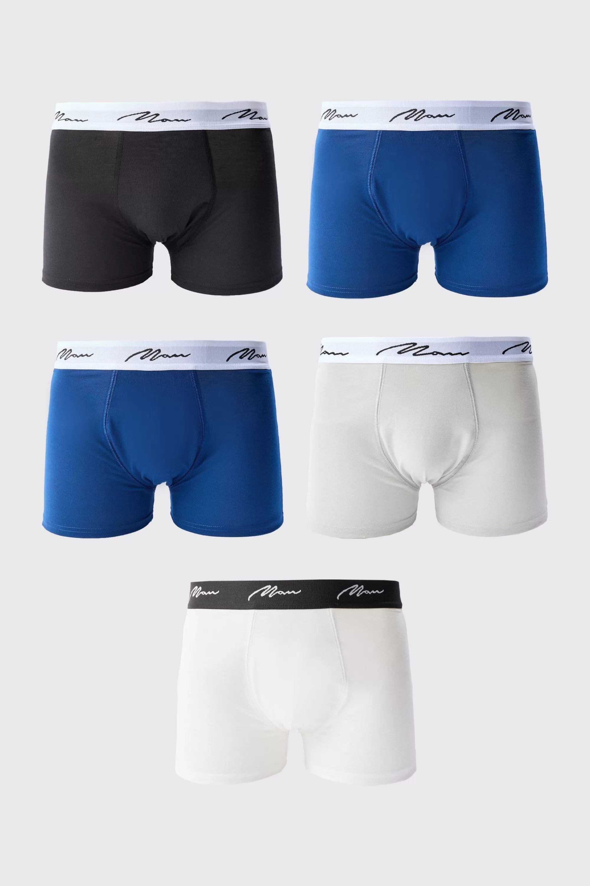 boohooMAN 7 Pack Mixed Colour Man Trunks | UK