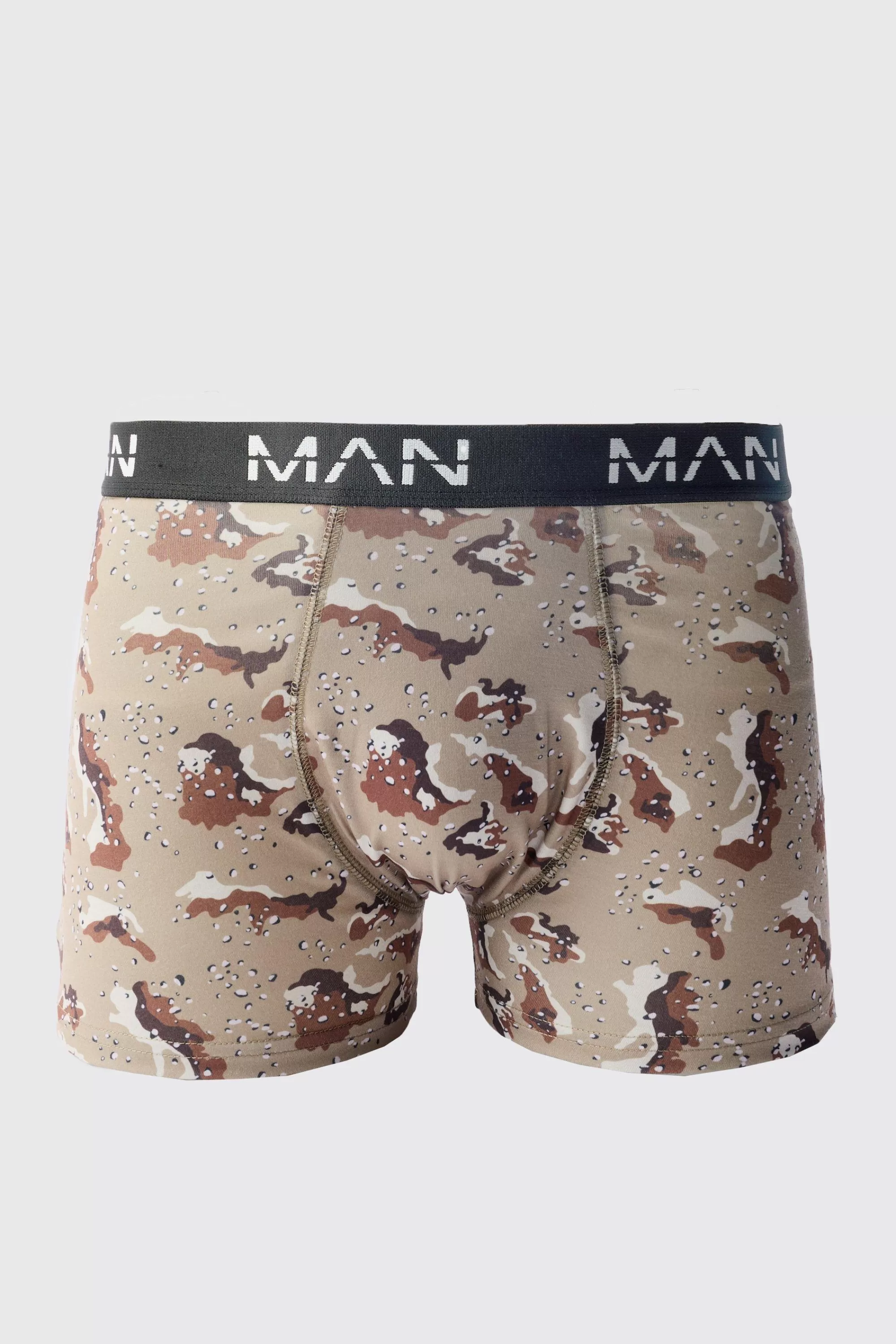 boohooMAN Abstract Camo Print Boxers | UK