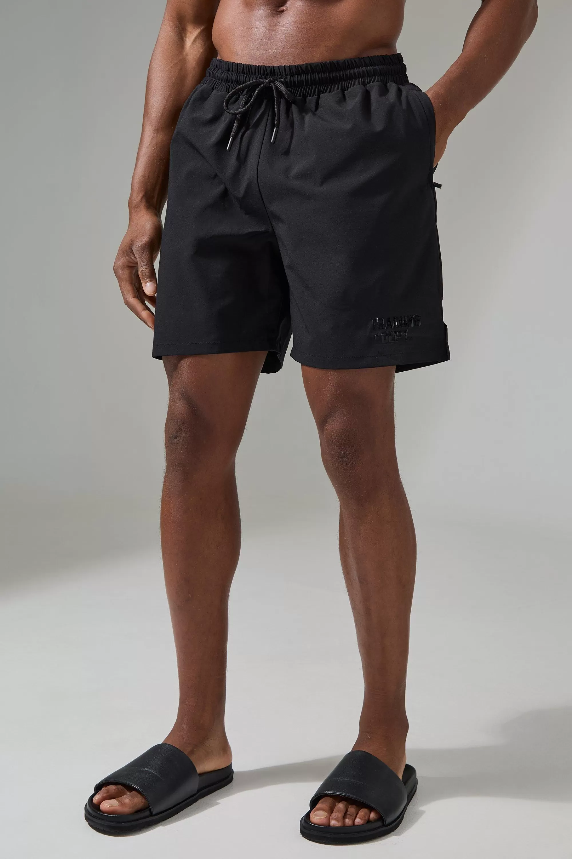 boohooMAN Active Training Dept.5inch Hybrid Regular Fit Swim Shorts | UK