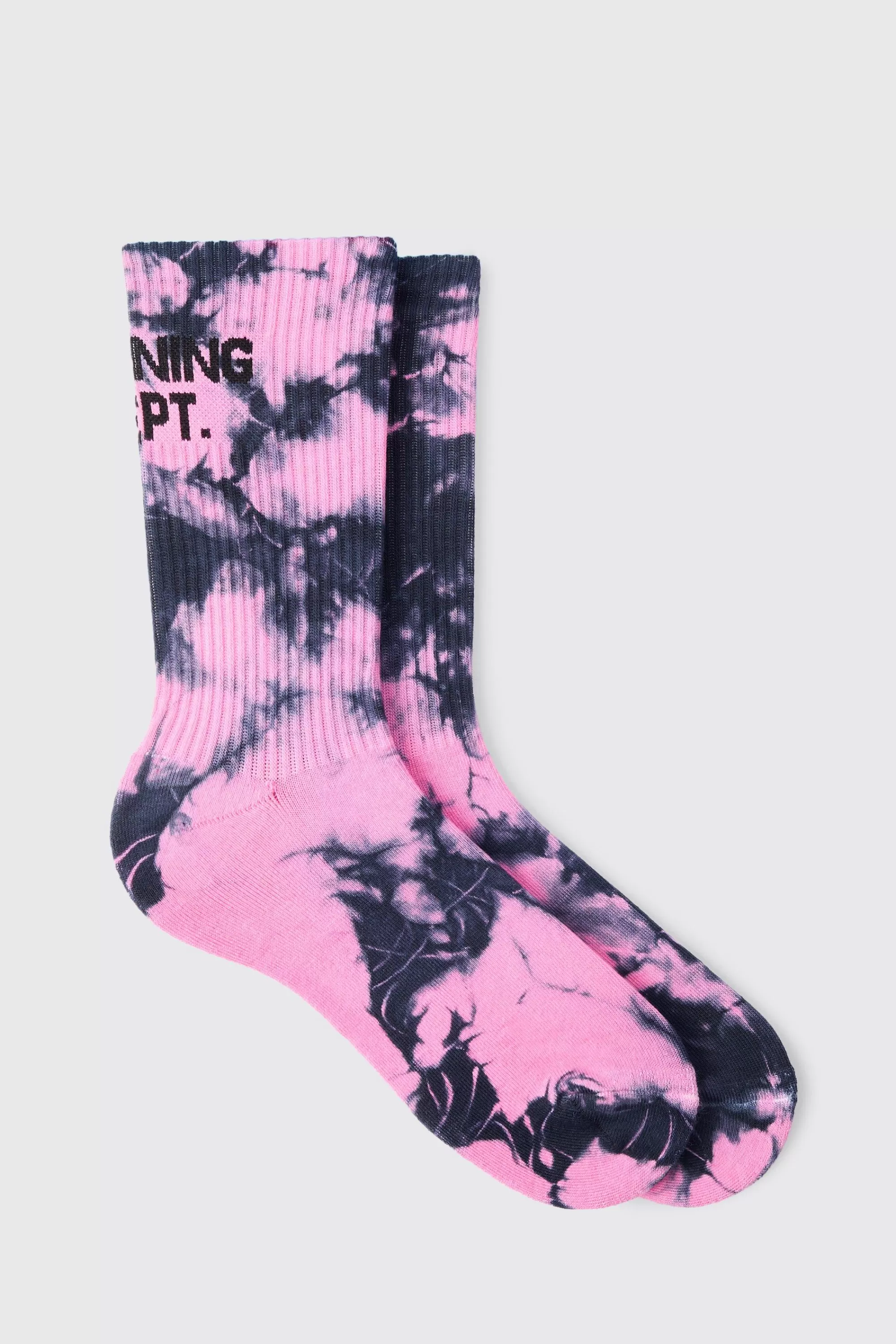 boohooMAN Active Training Dept Tie Dye Socks | UK