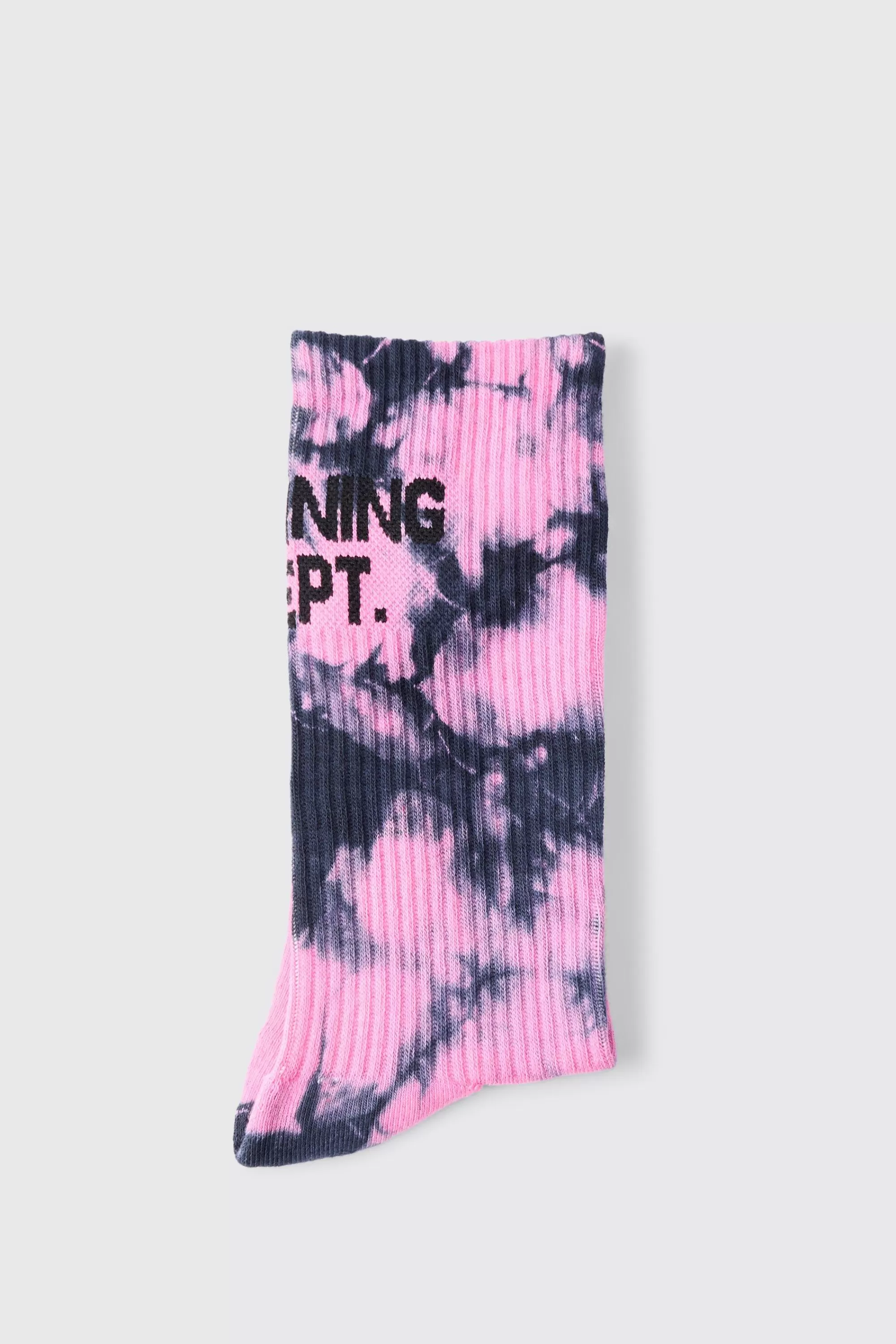 boohooMAN Active Training Dept Tie Dye Socks | UK