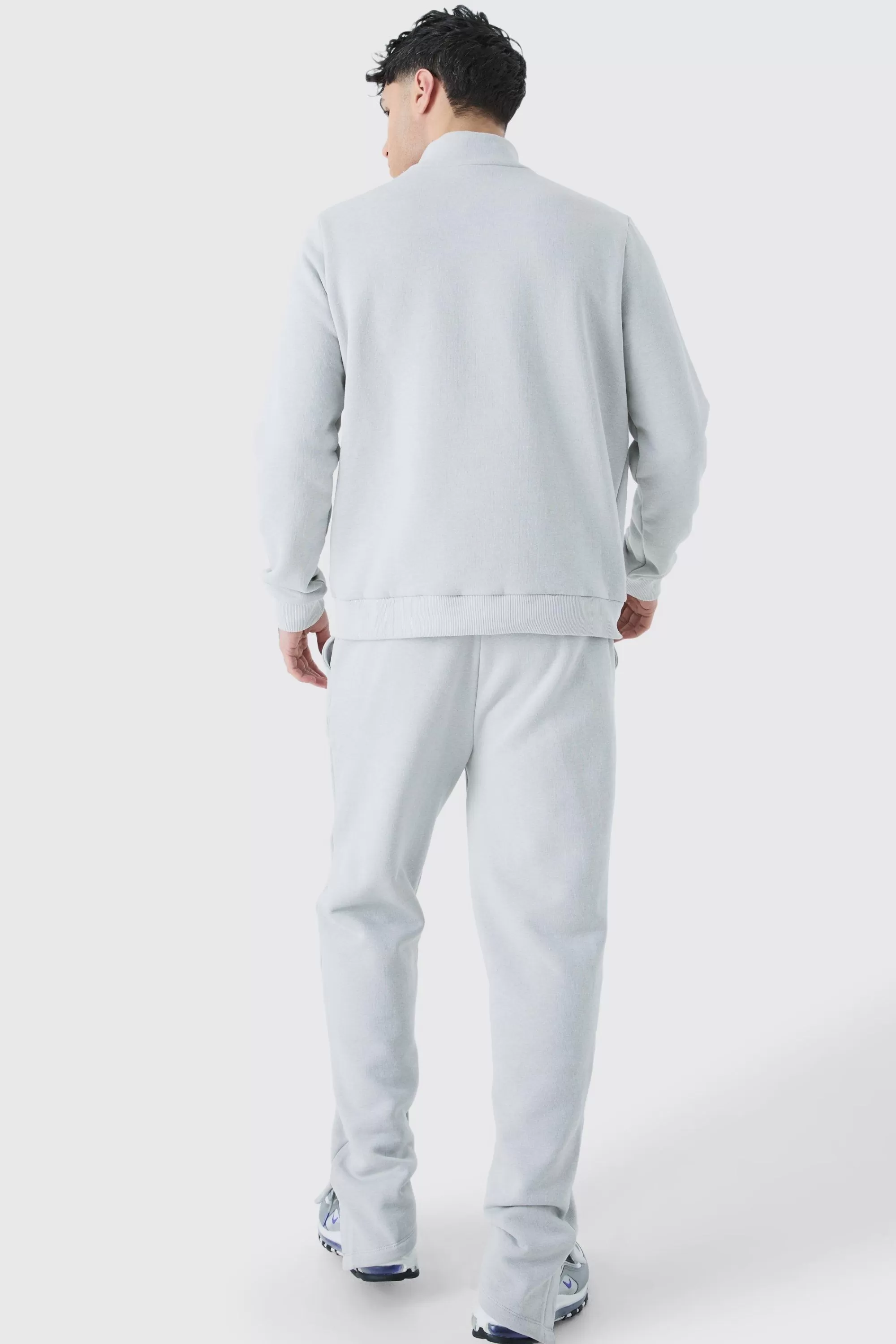boohooMAN Atlanta Varsity 1/4 Zip Sweatshirt | UK