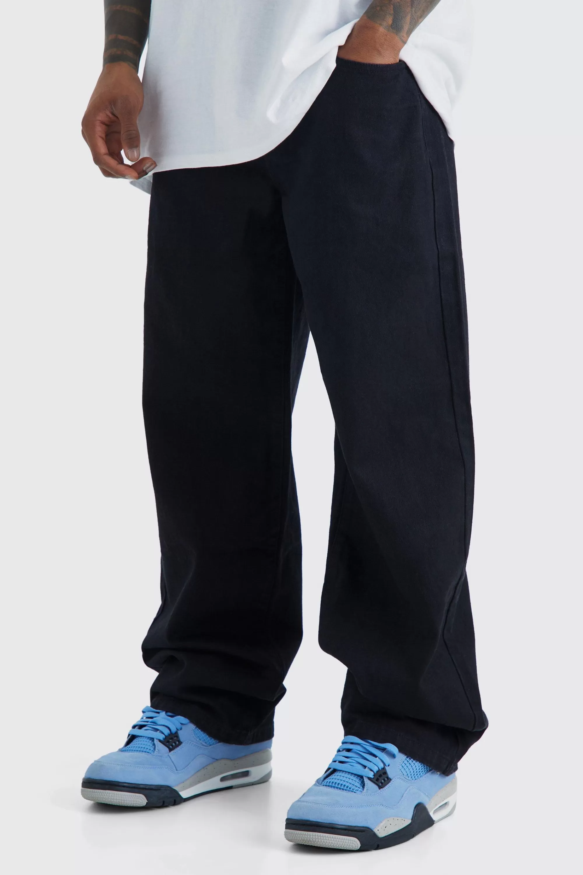 boohooMAN Baggy Rigid Jean | UK