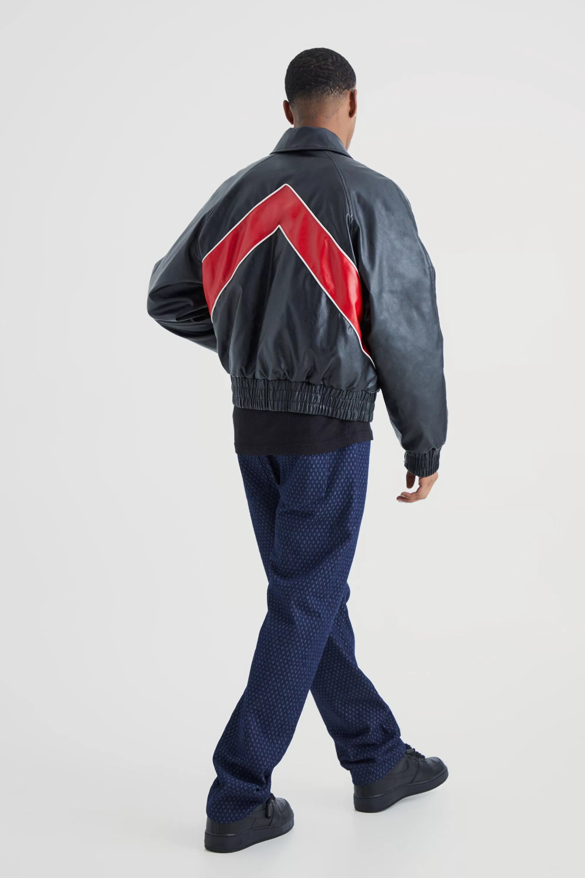 boohooMAN Baseball Denim Shirt And Jeans Set | UK