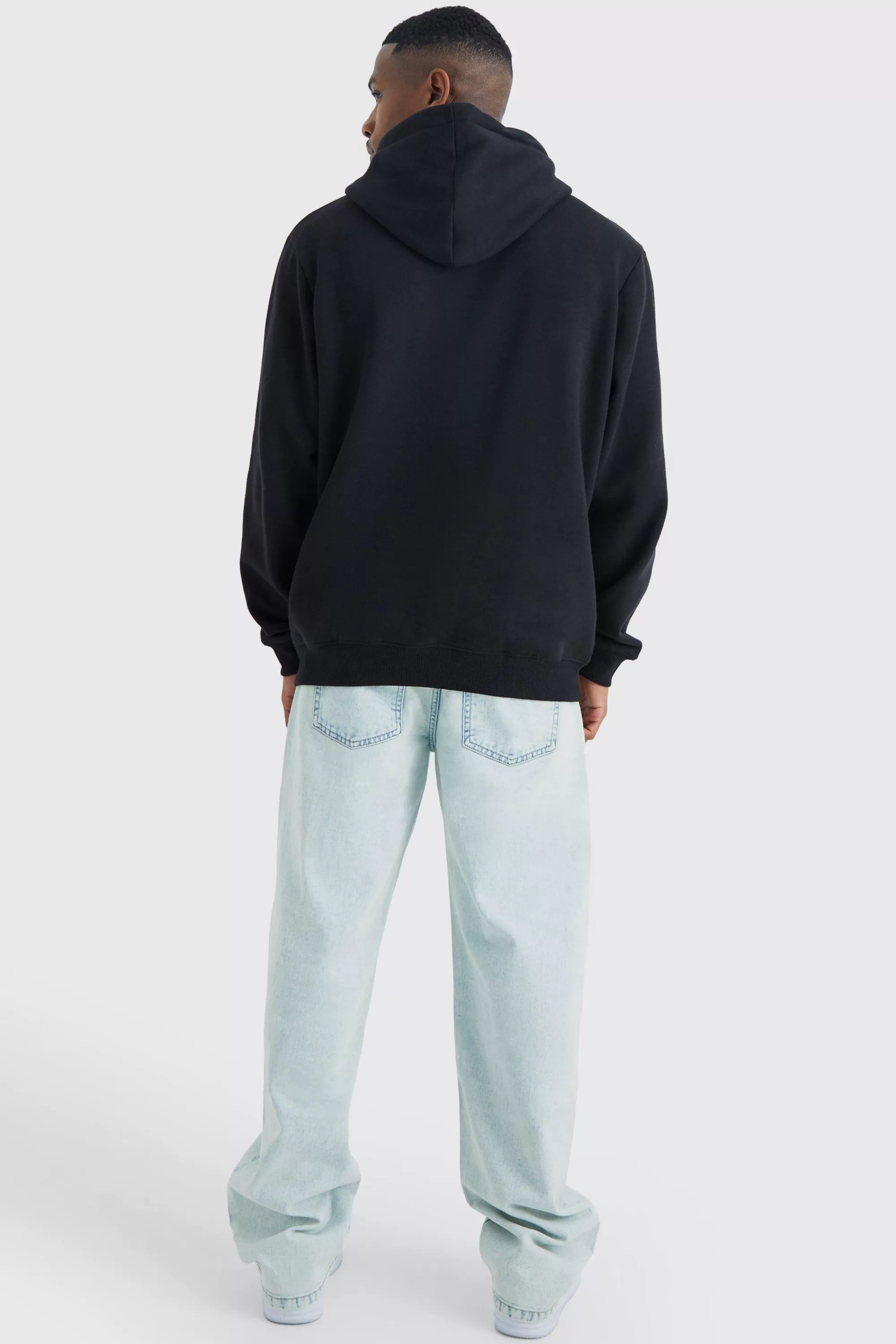 boohooMAN Basic Over The Head Hoodie | UK