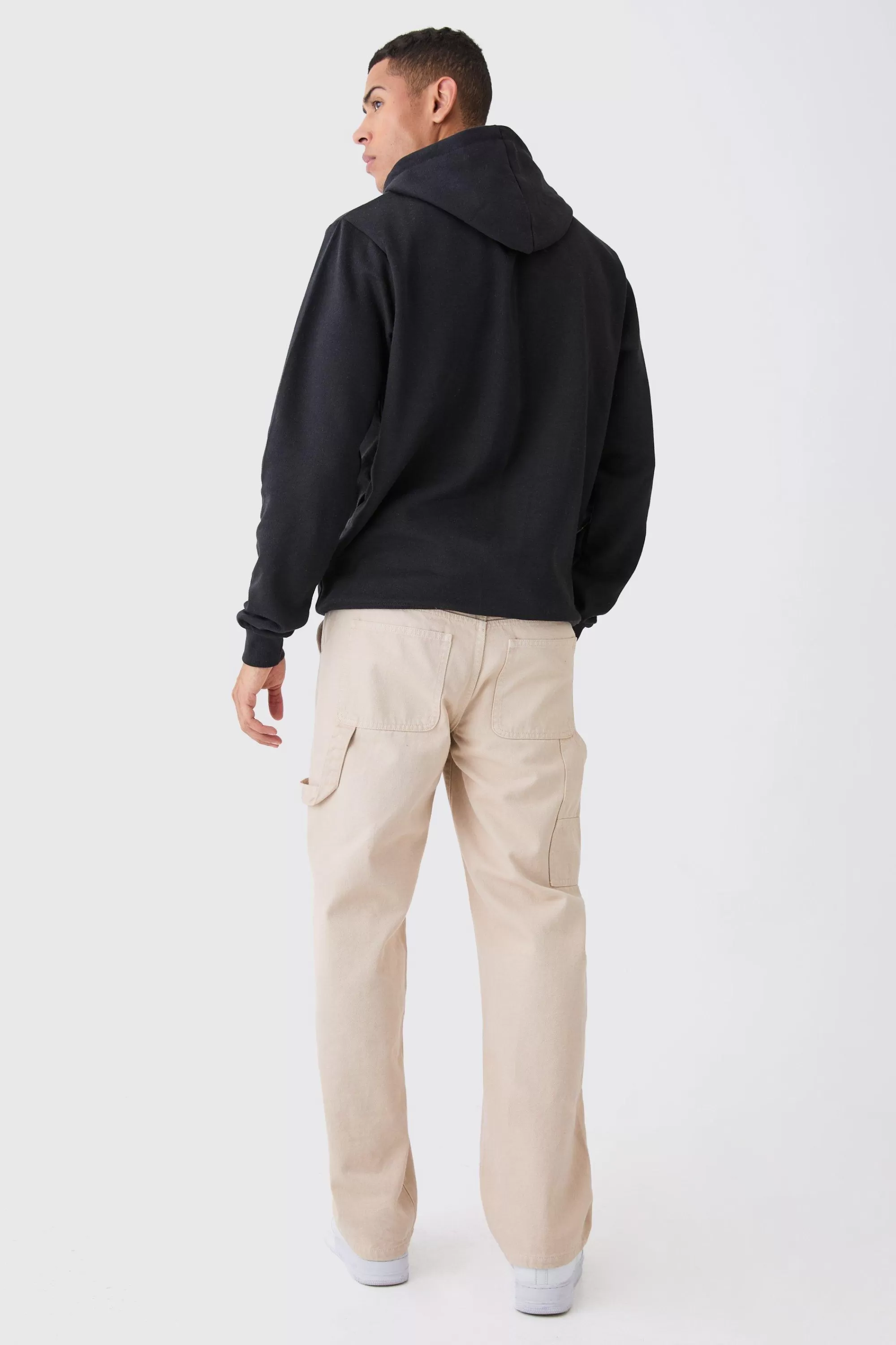 boohooMAN Basic Oversized Boxy Hoodie | UK