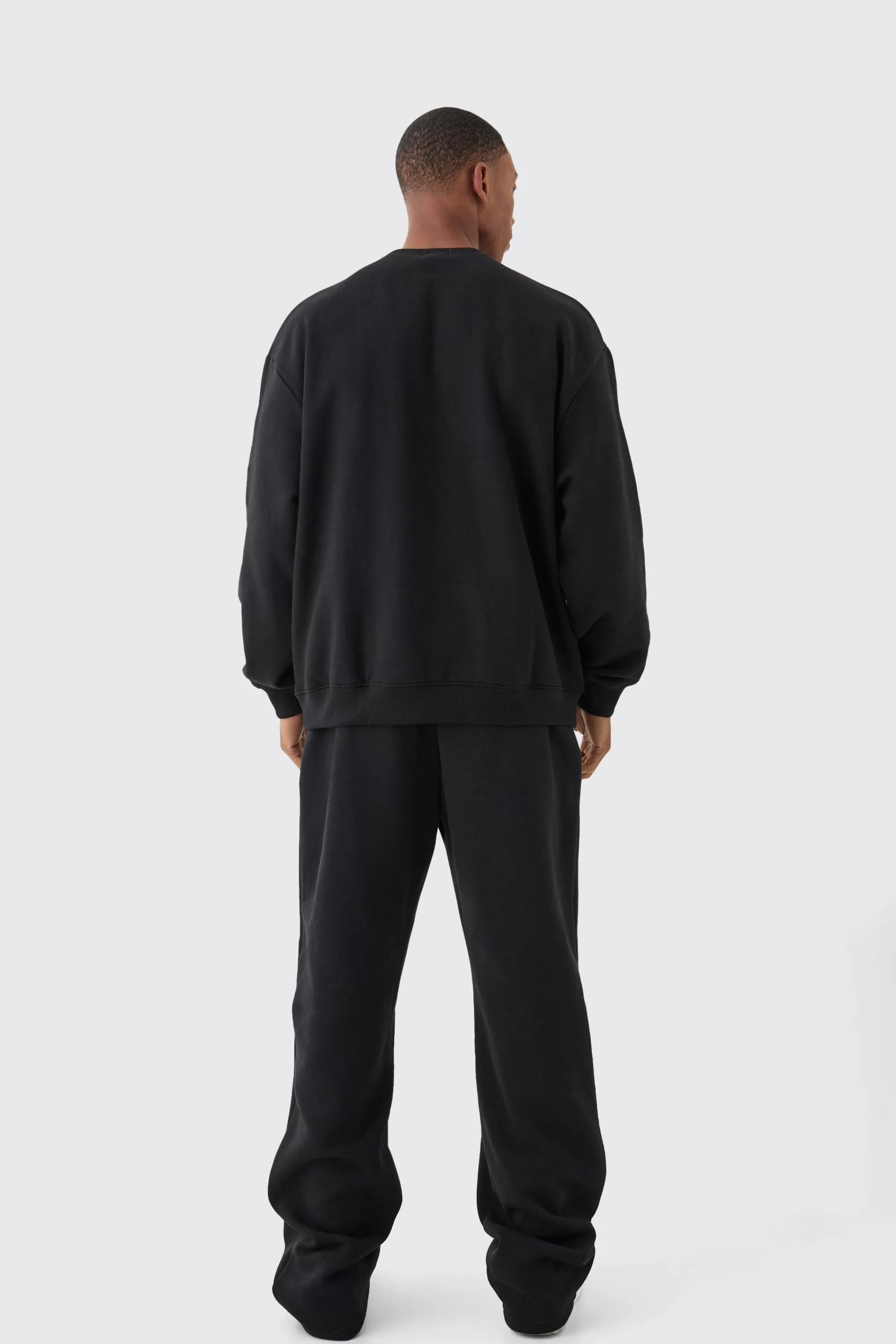 boohooMAN Basic Oversized Crew Neck Sweatshirt | UK