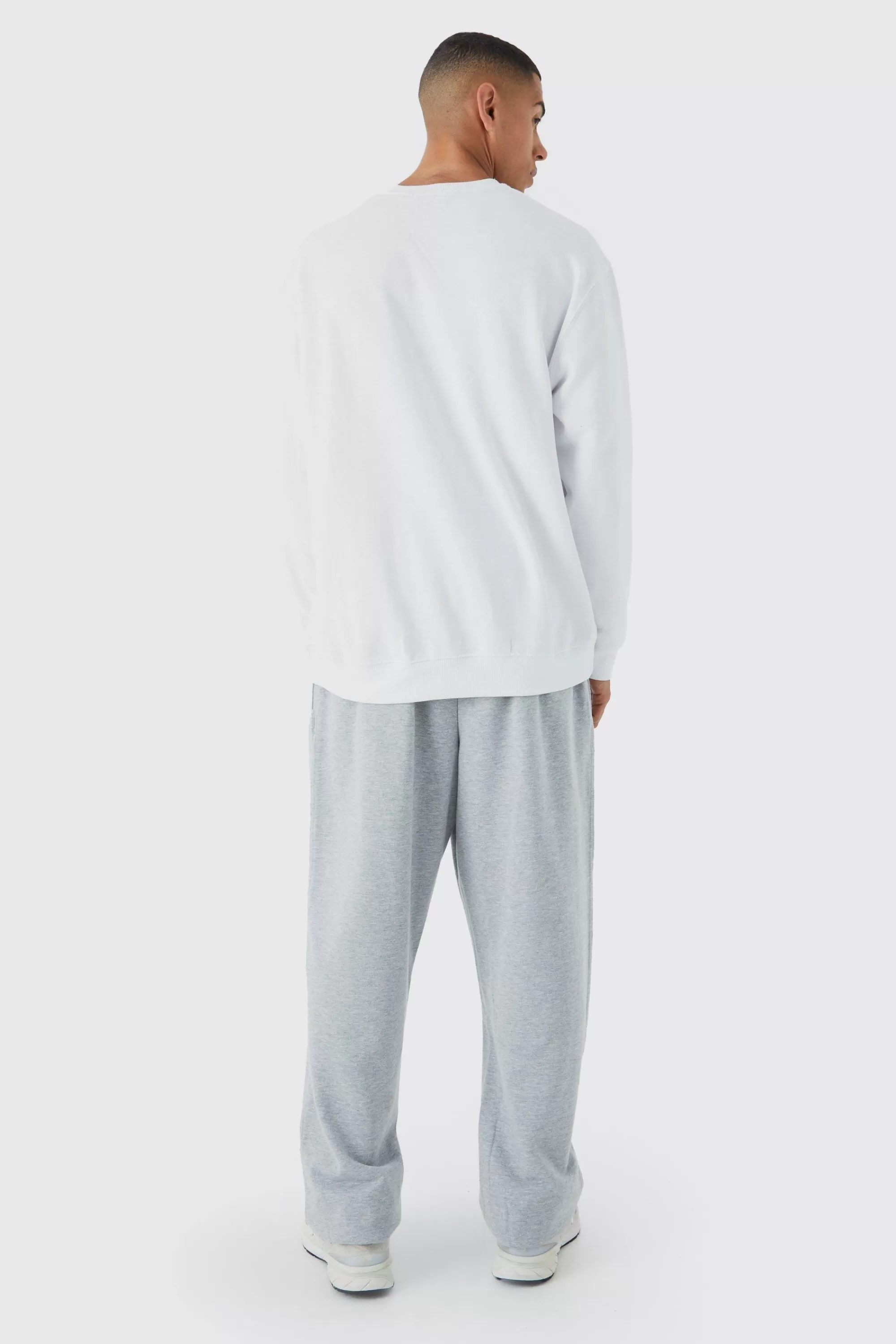 boohooMAN Basic Oversized Crew Neck Sweatshirt | UK