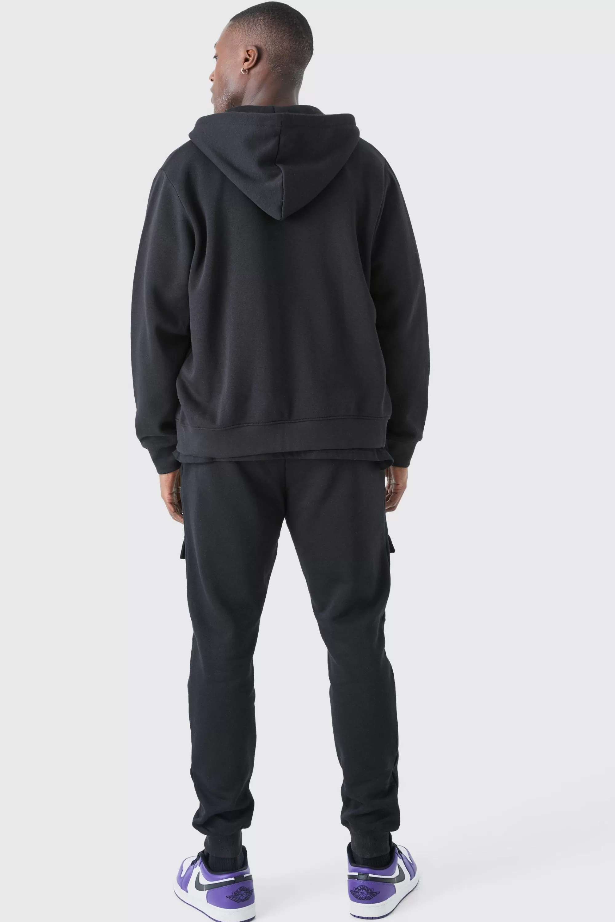 boohooMAN Basic Zip Through Hoodie | UK