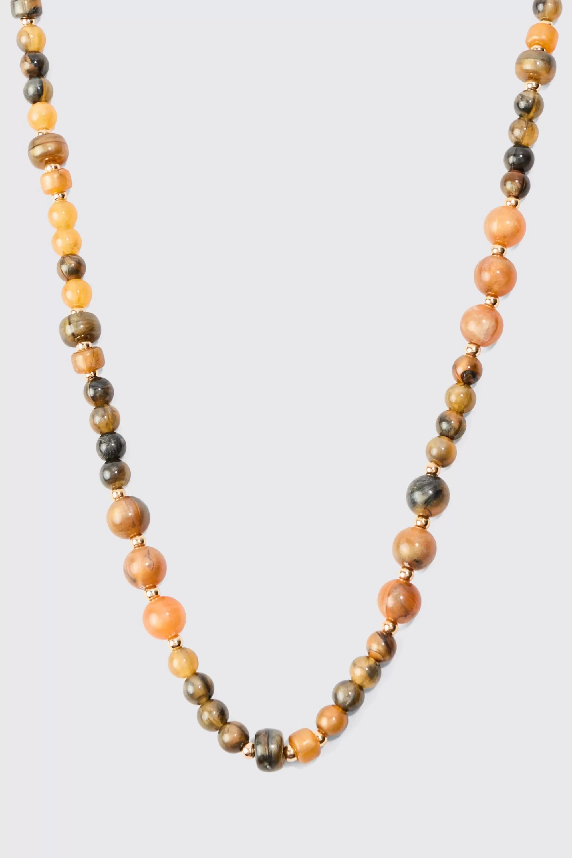 boohooMAN Beaded Necklace In | UK