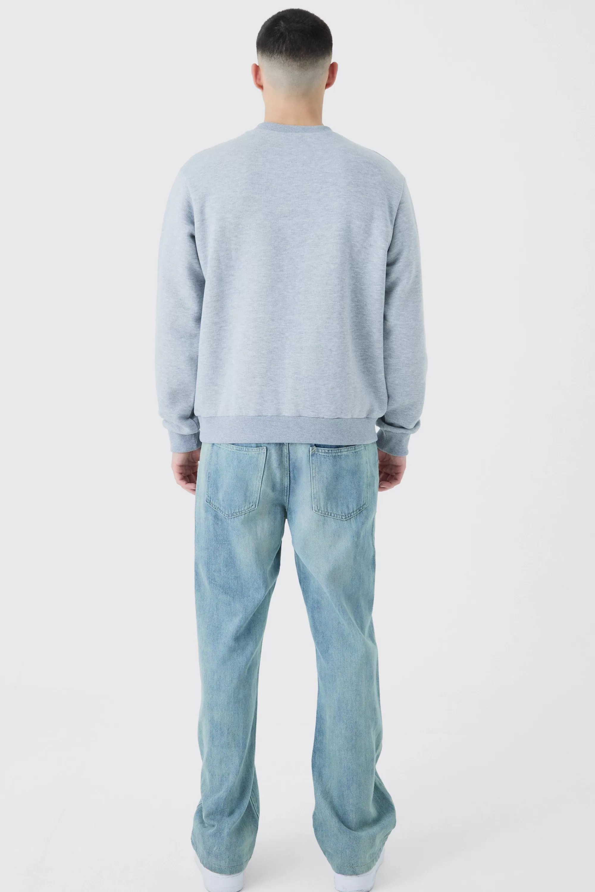 boohooMAN Beverley Hills Varsity Sweatshirt | UK