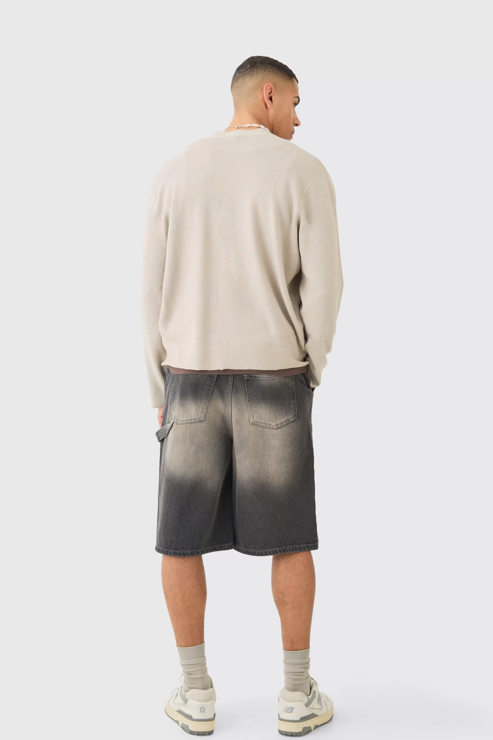 boohooMAN Boxy Fit Knitted Cardigan | UK
