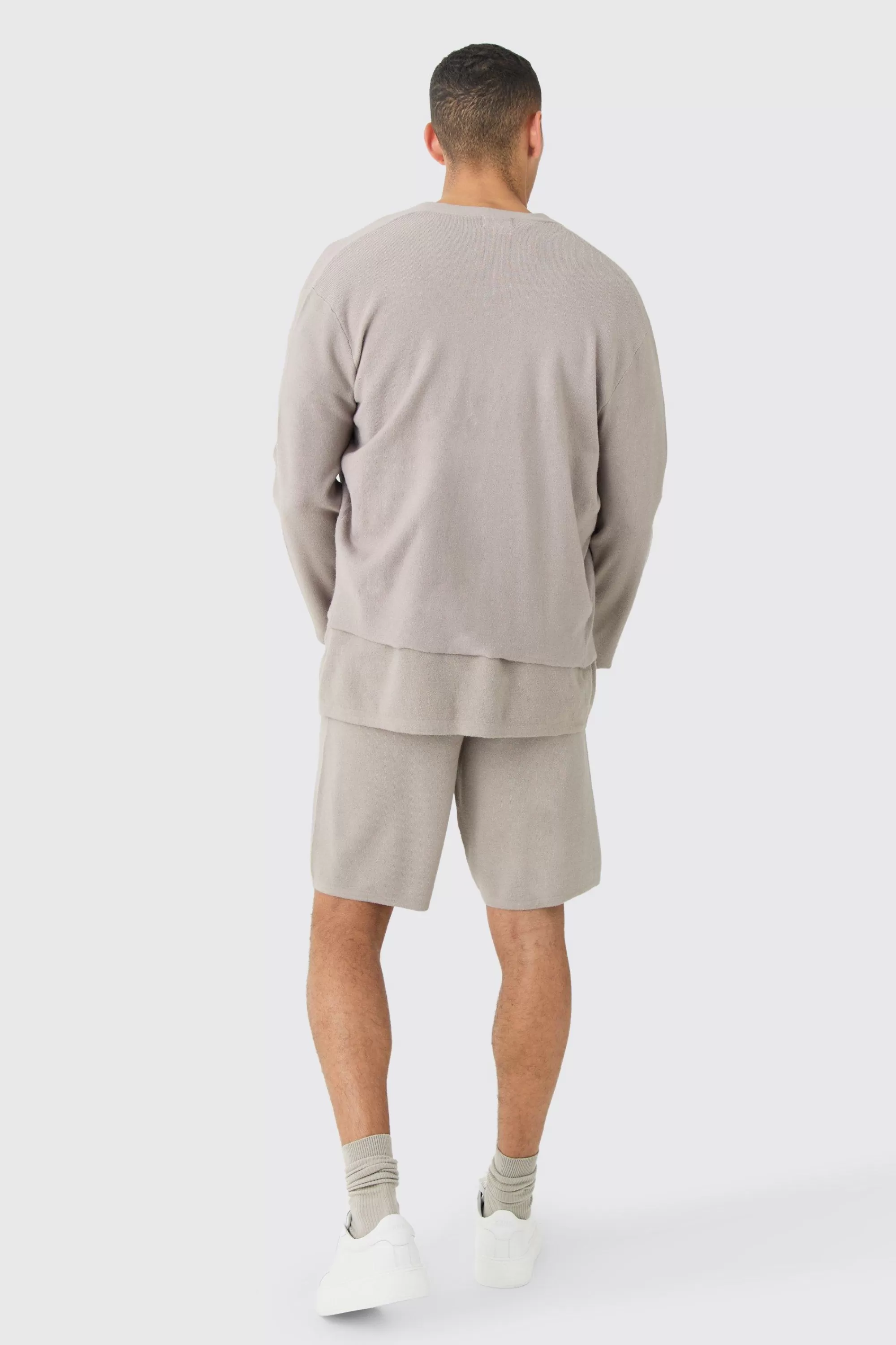 boohooMAN Boxy Fit Knitted Cardigan | UK