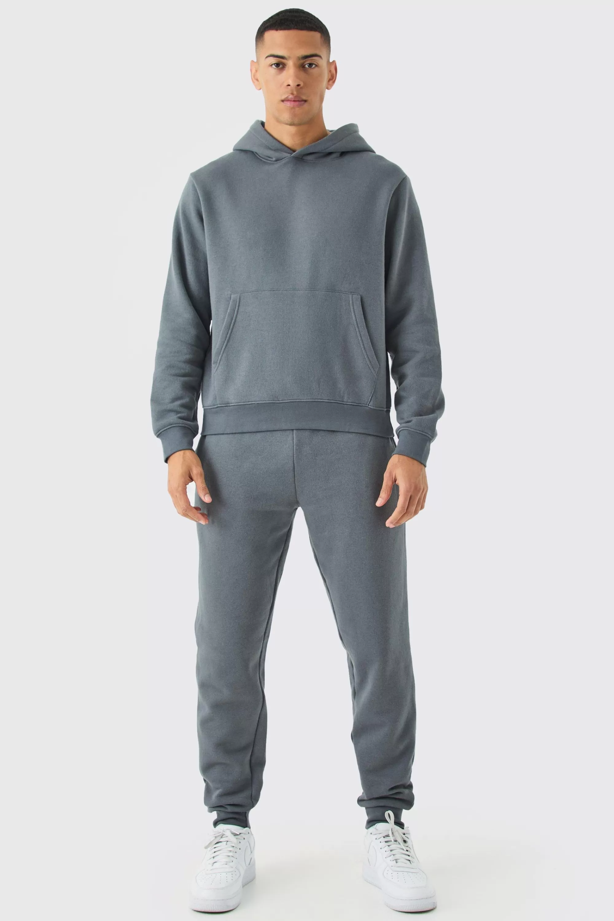 boohooMAN Boxy Hooded Tracksuit | UK
