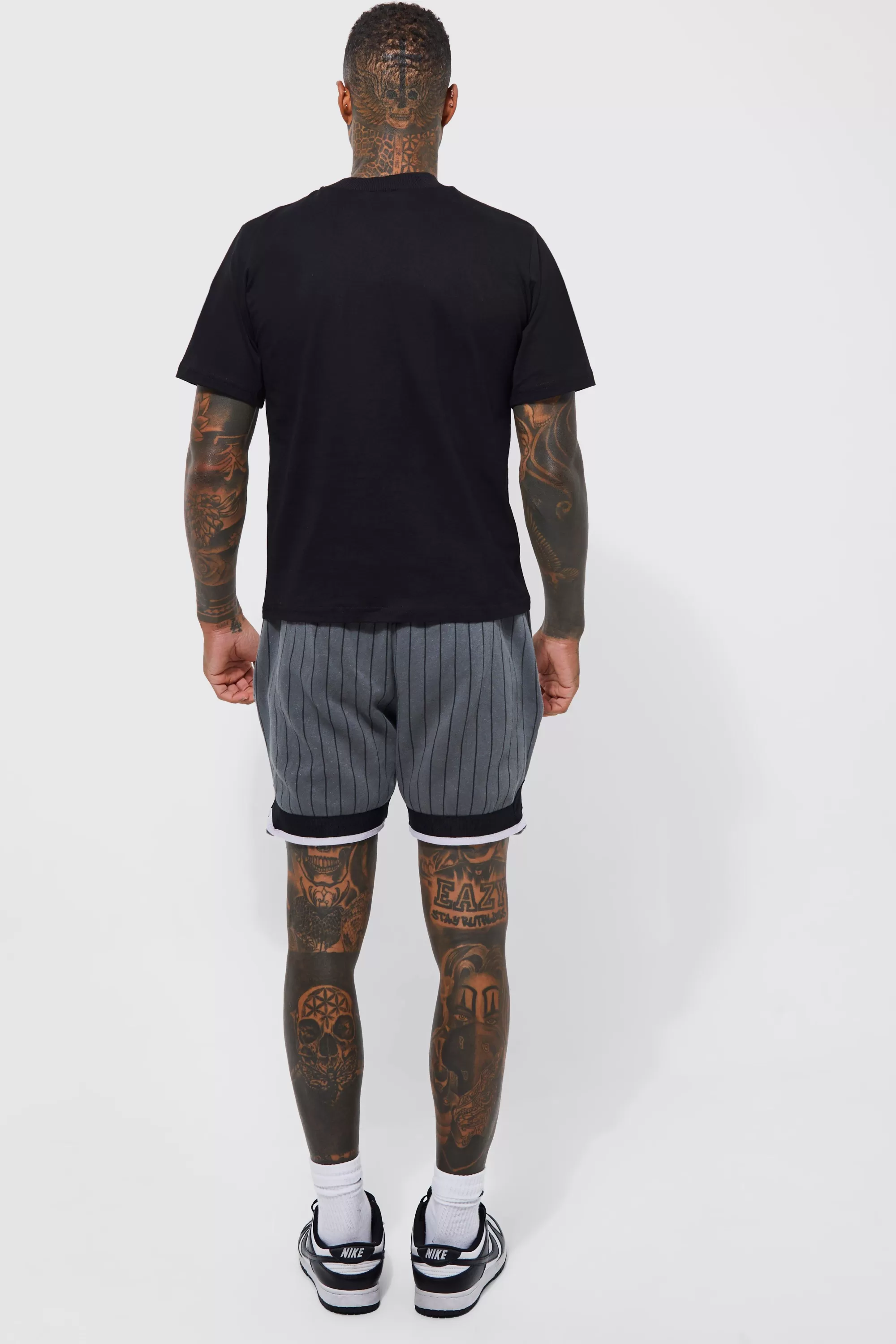 boohooMAN Boxy Limited Basketball T-shirt And Short Set | UK