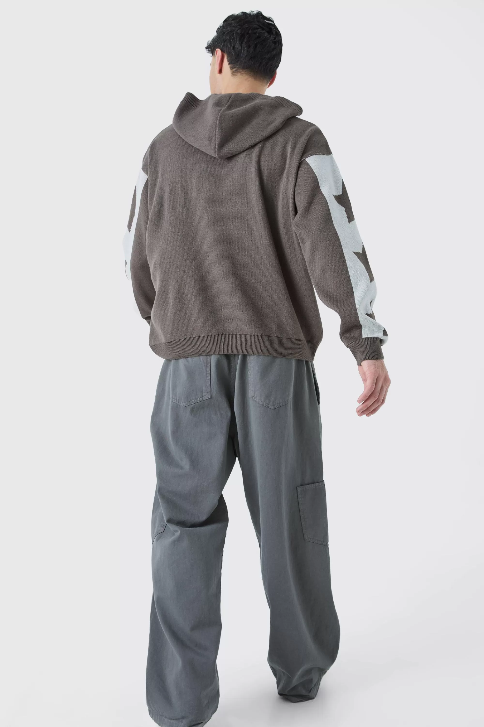 boohooMAN Boxy Moto Graphic Hoodie | UK
