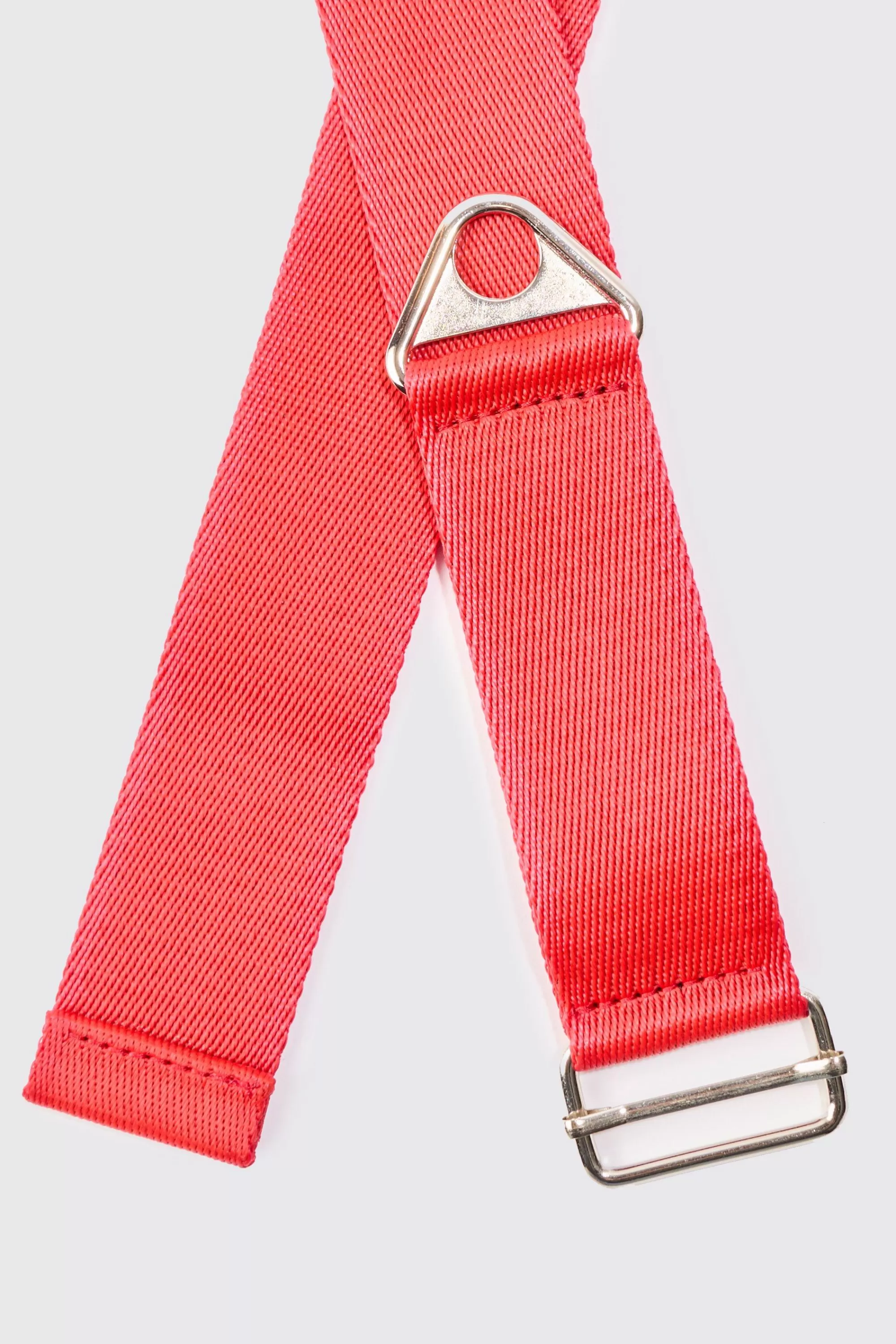 boohooMAN Buckle Detail Nylon Belt In | UK
