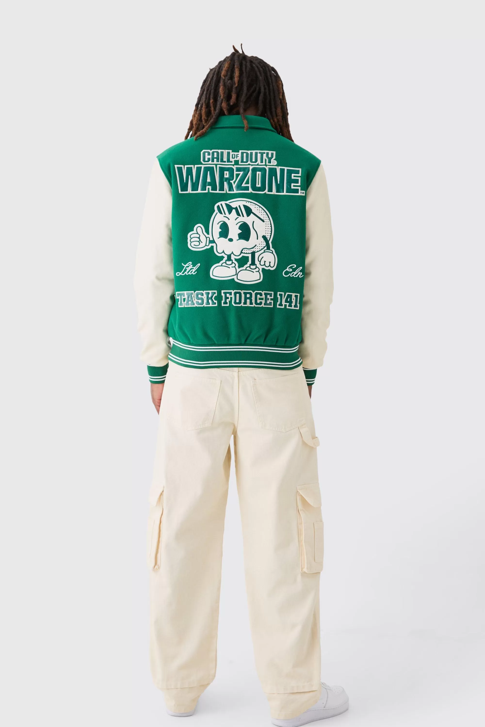 boohooMAN Call Of Duty License Varsity Bomber | UK