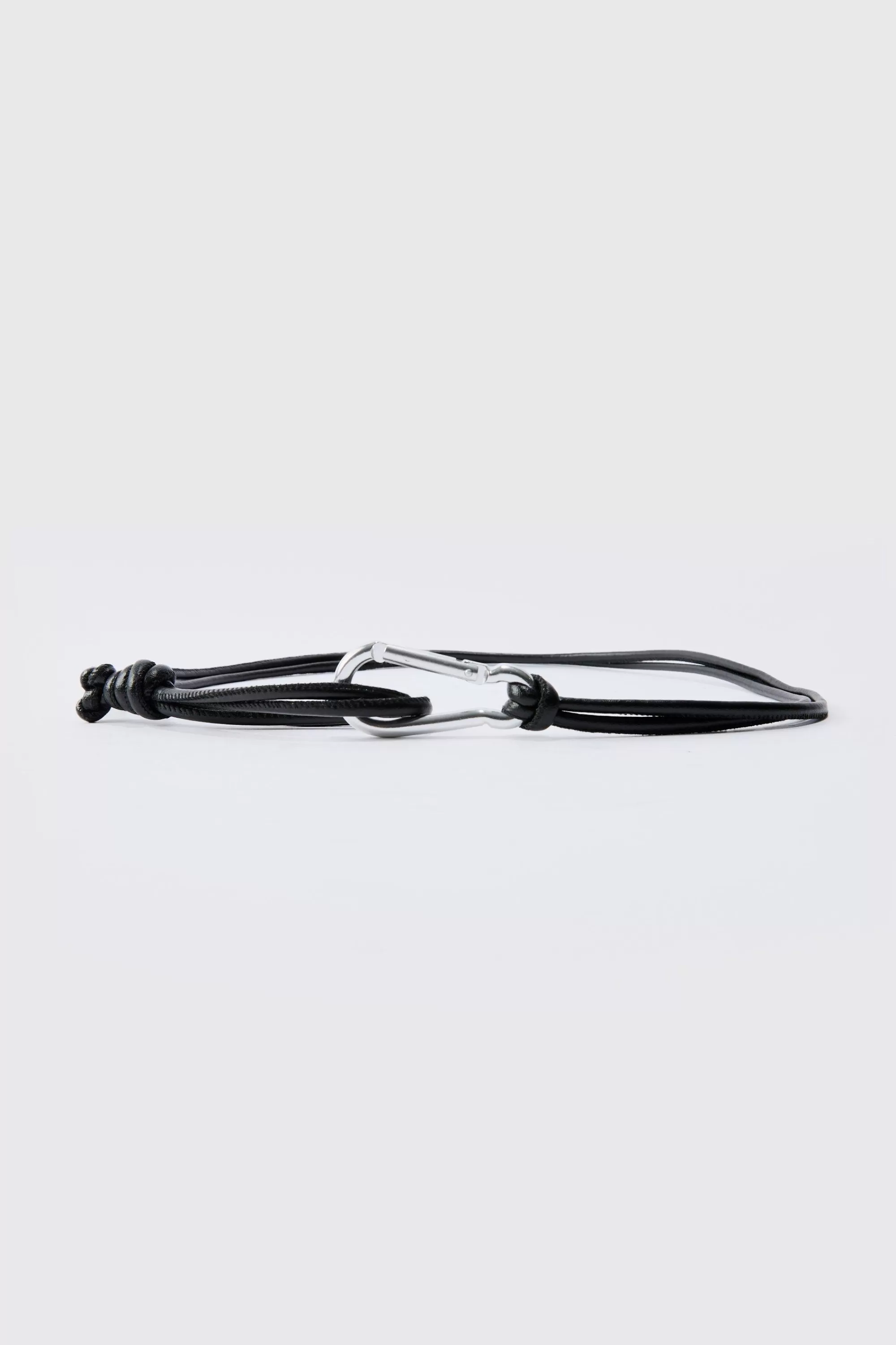 boohooMAN Carabiner Rope Belt | UK