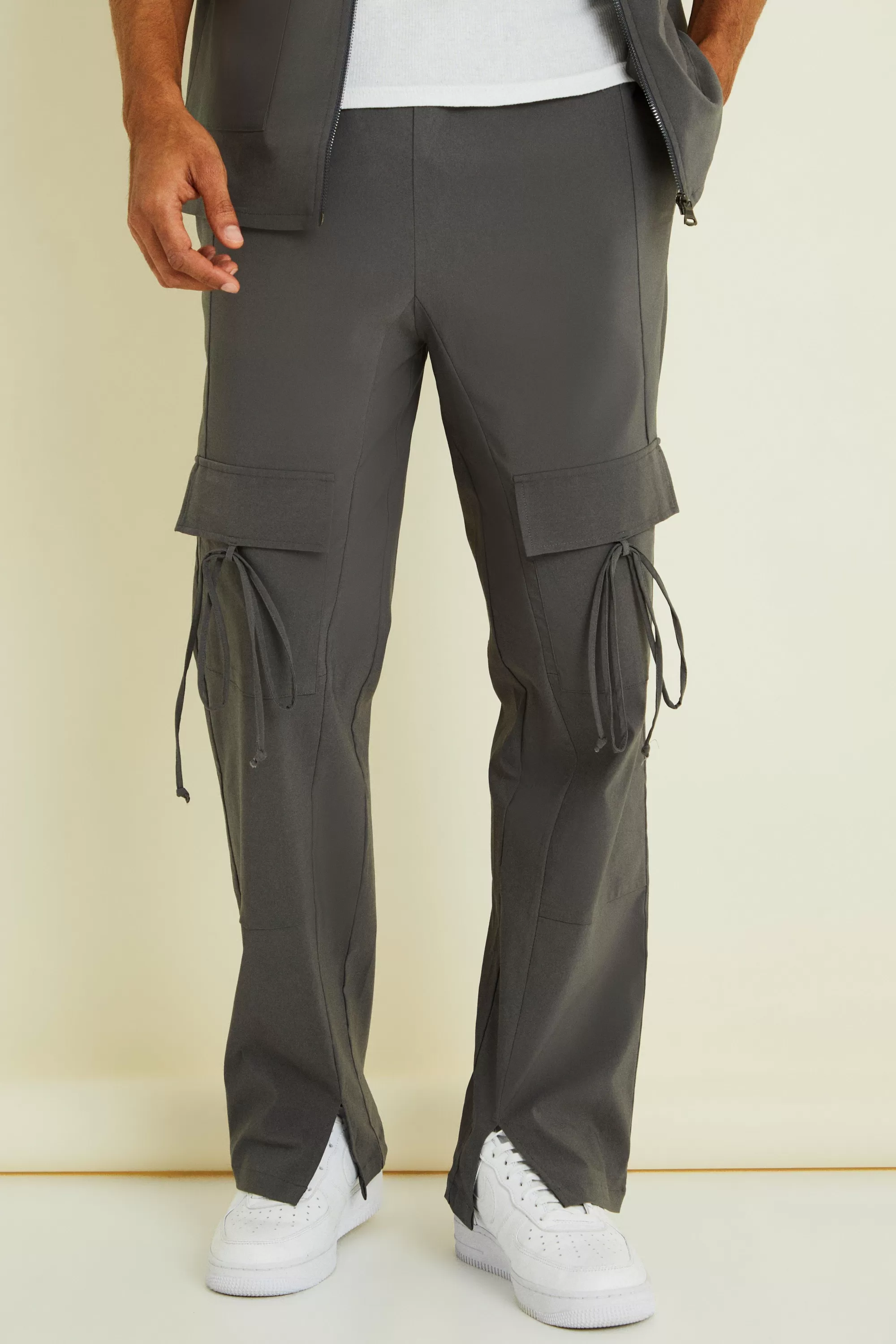 boohooMAN Cargo Shirt & Trouser Set | UK