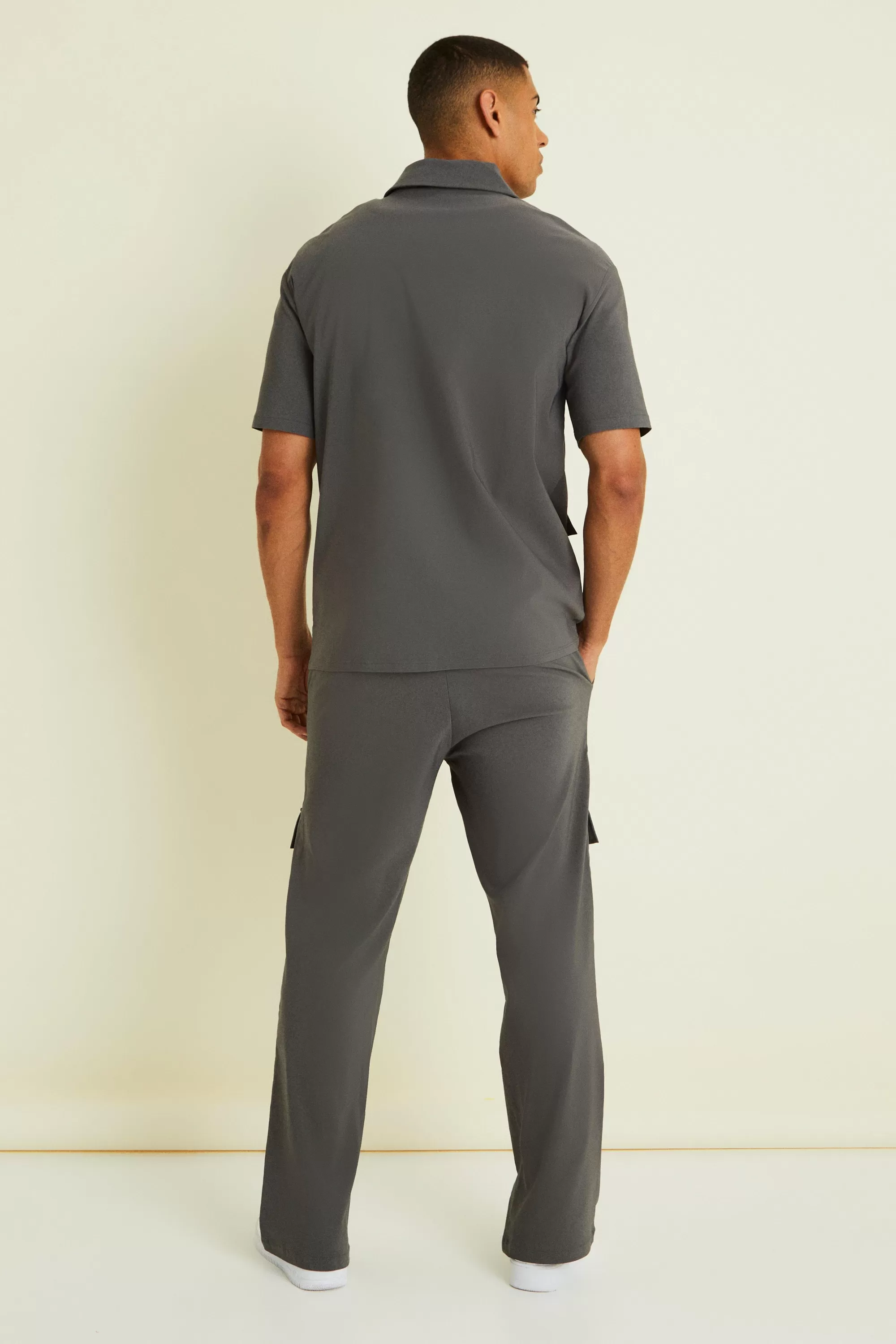 boohooMAN Cargo Shirt & Trouser Set | UK