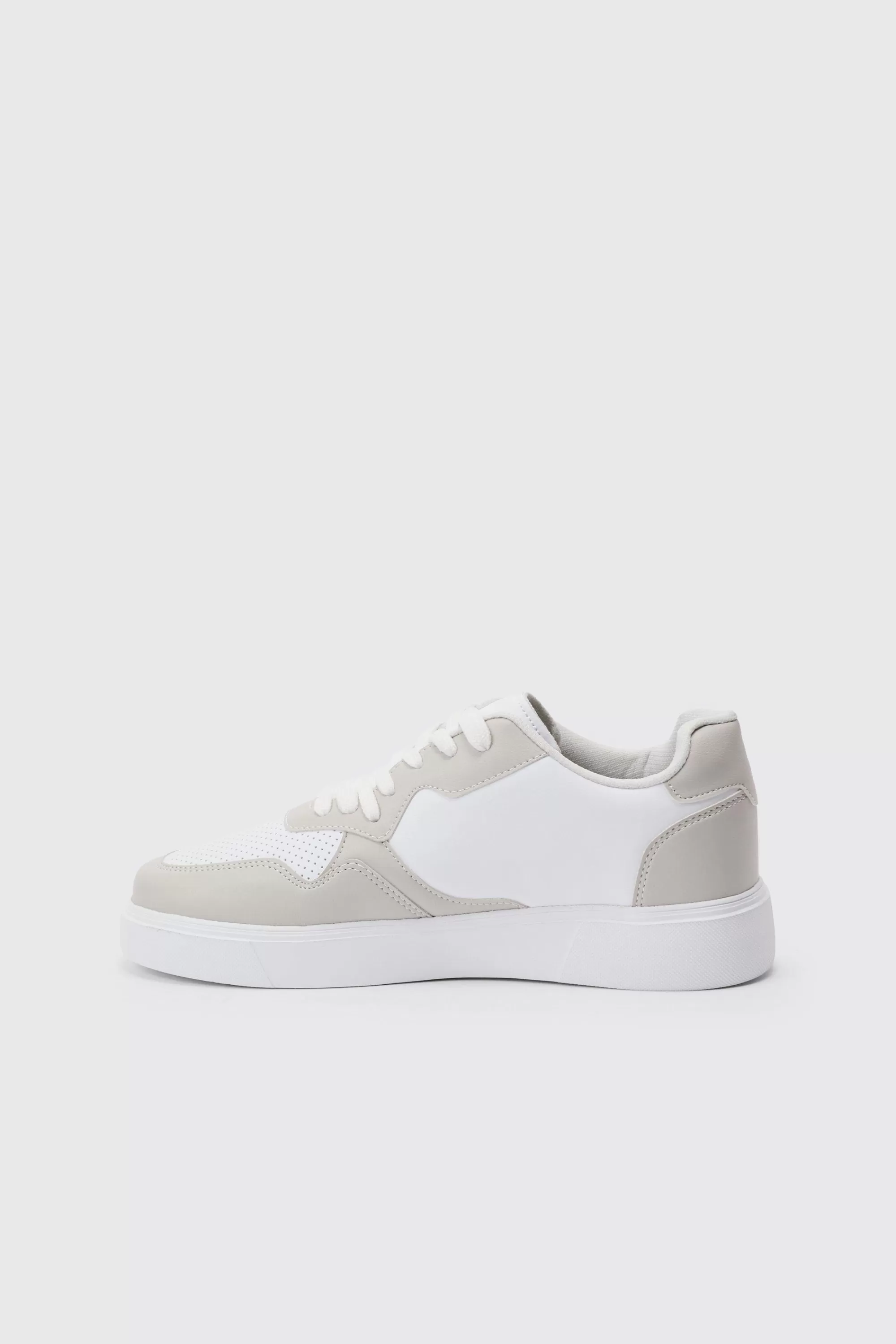 boohooMAN Chunky Mesh Panel Trainers In | UK