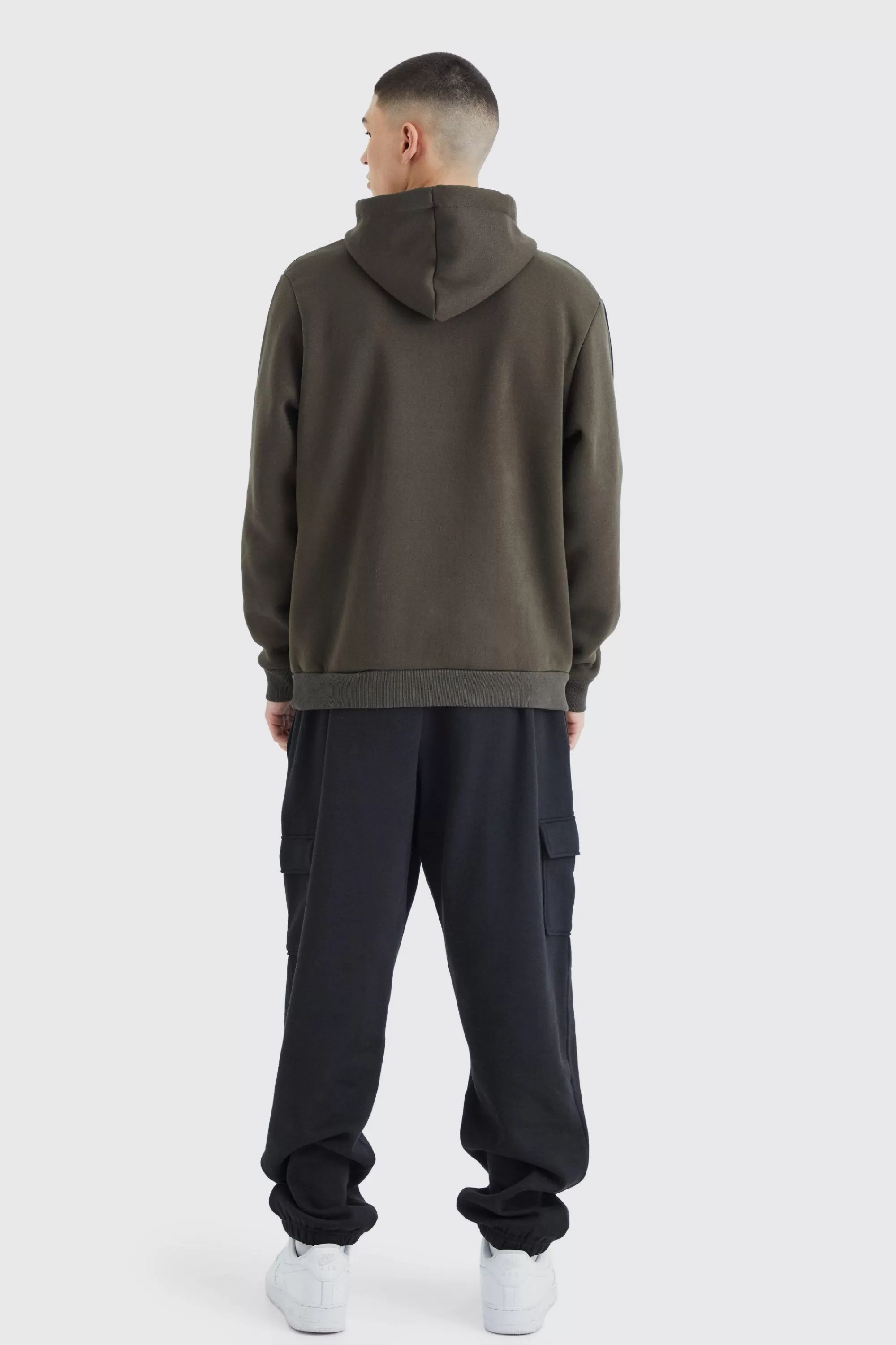 boohooMAN Colour Block Official Hoodie | UK