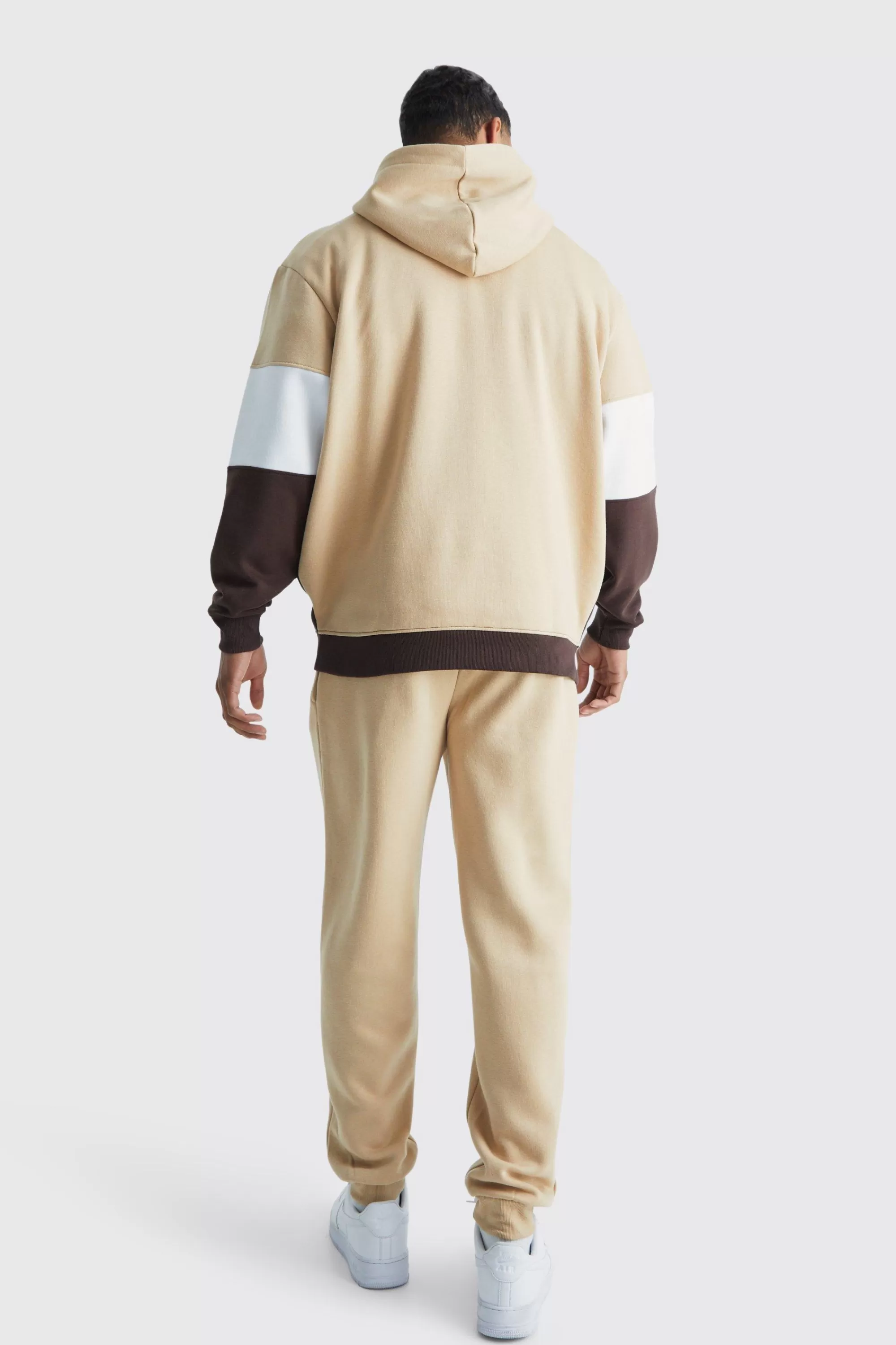 boohooMAN Colour Block Tracksuit | UK