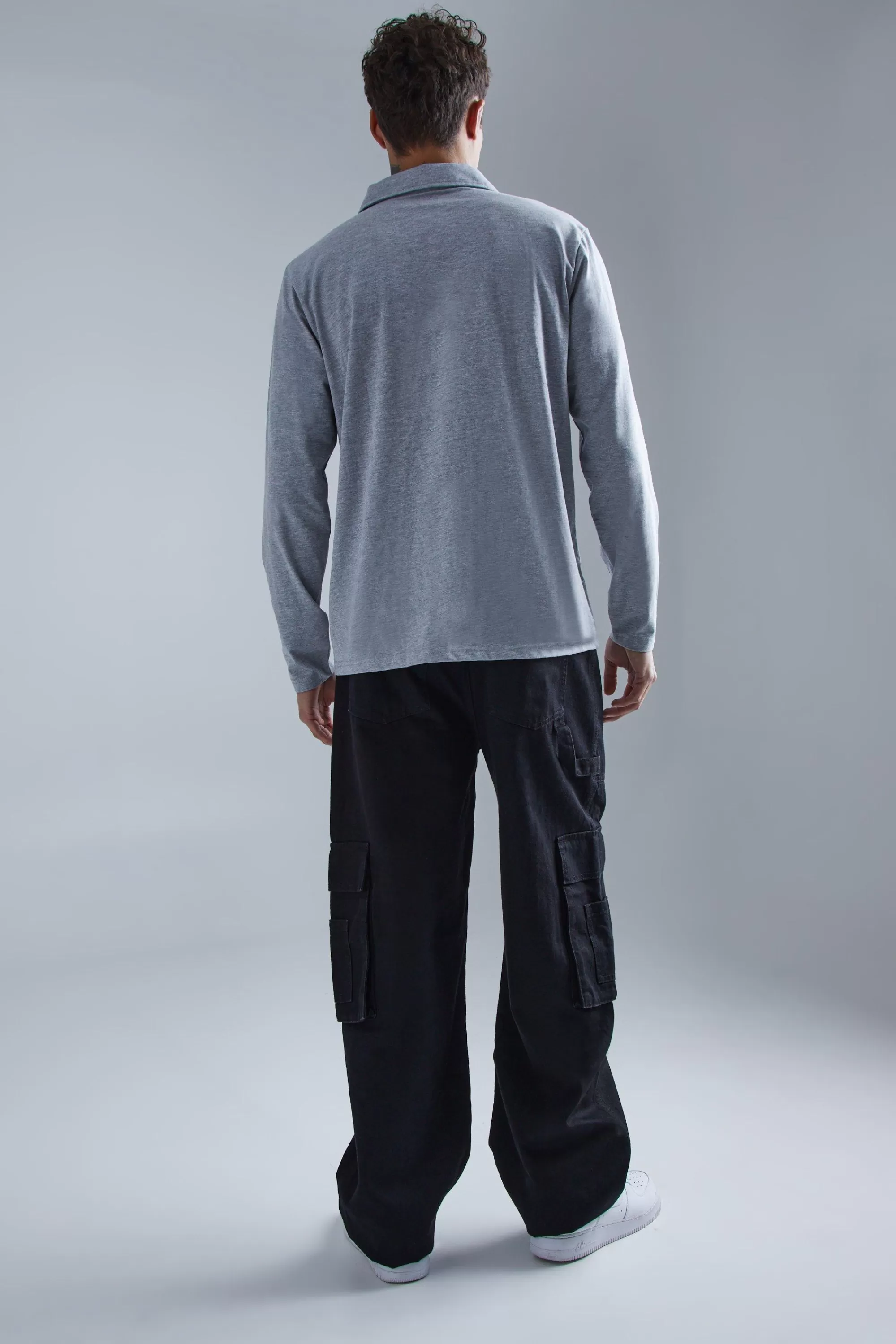 boohooMAN Concealed Placket Jersey Overshirt | UK