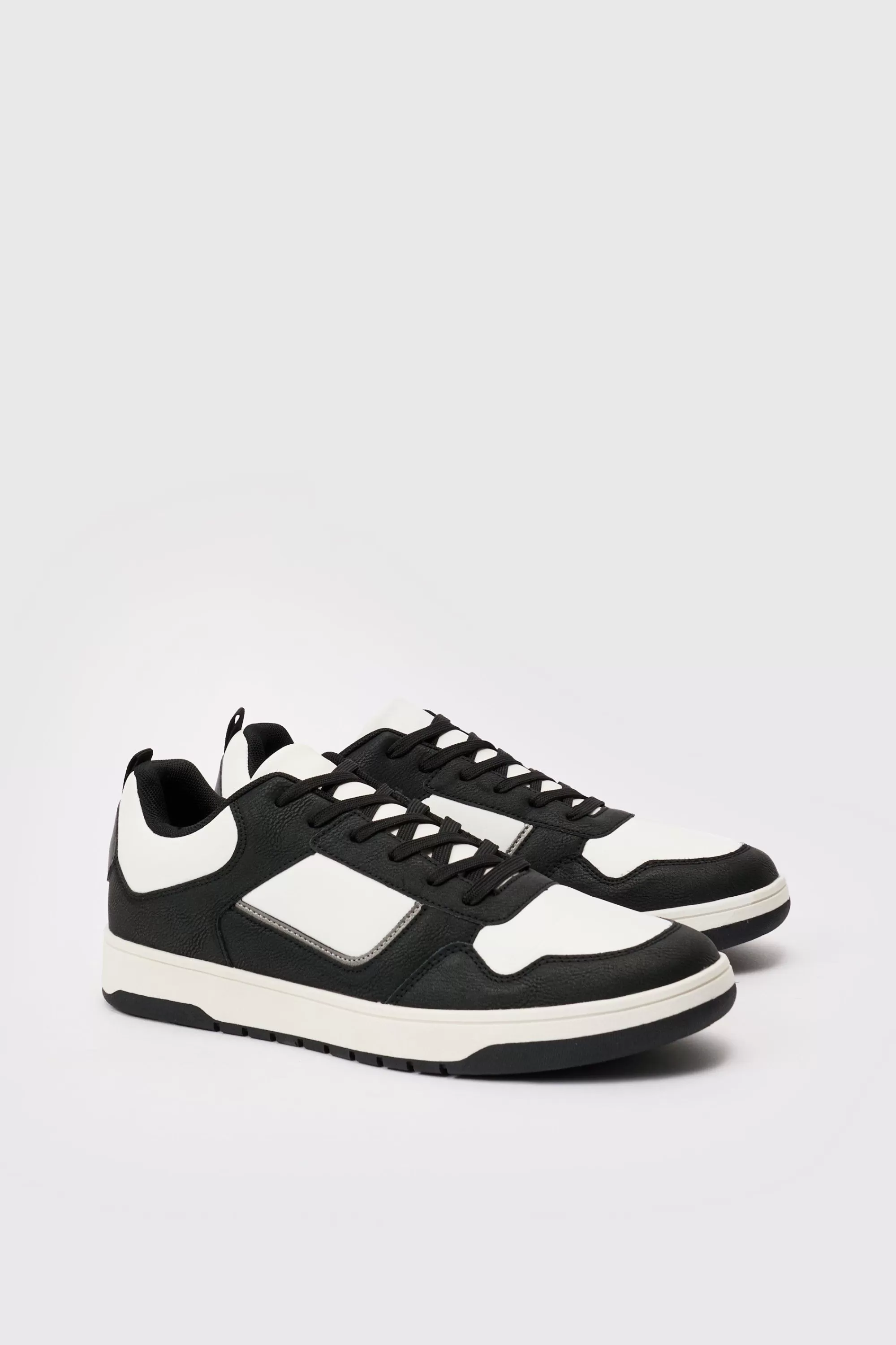 boohooMAN Contrast Chunky Trainer In | UK