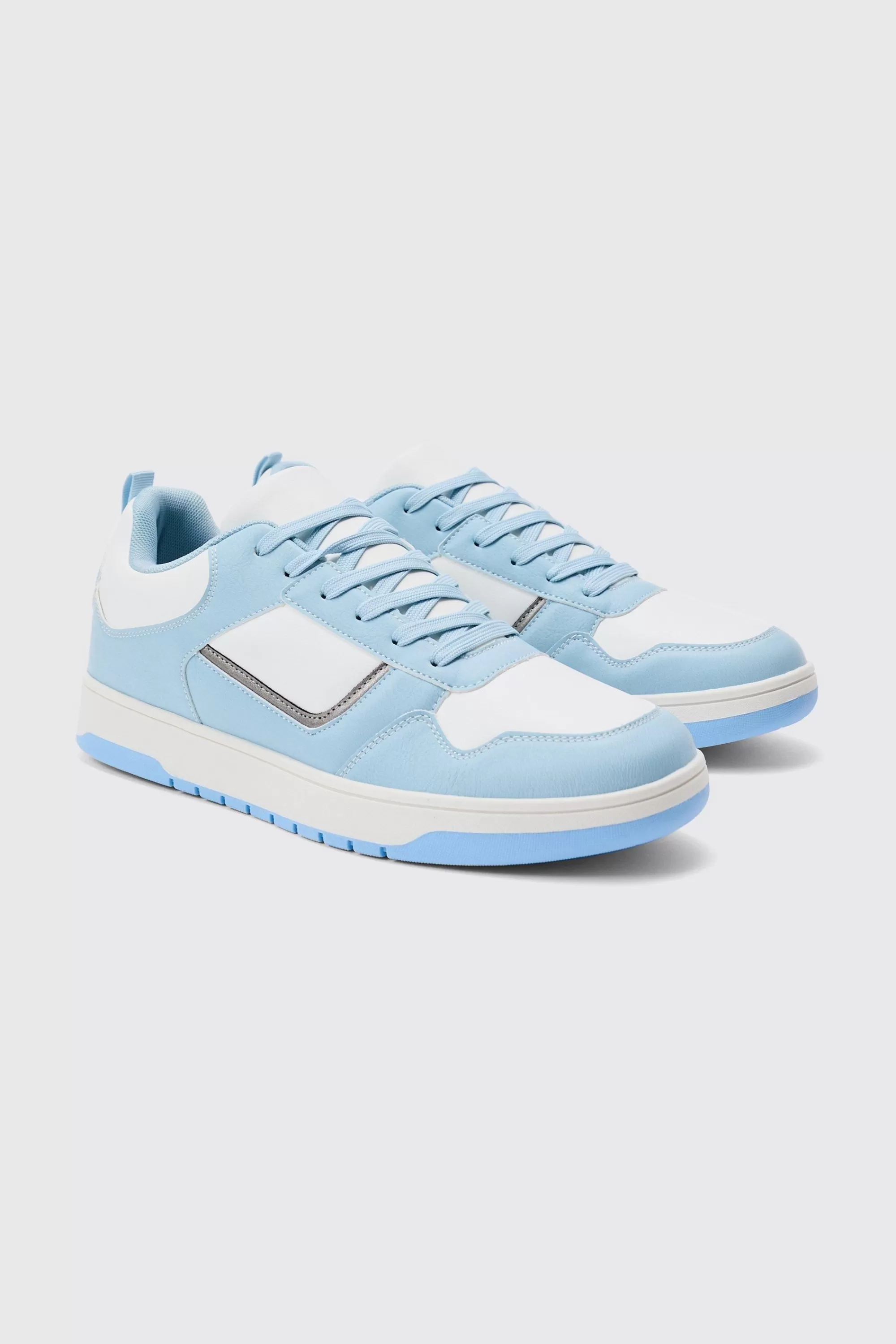 boohooMAN Contrast Chunky Trainer In | UK