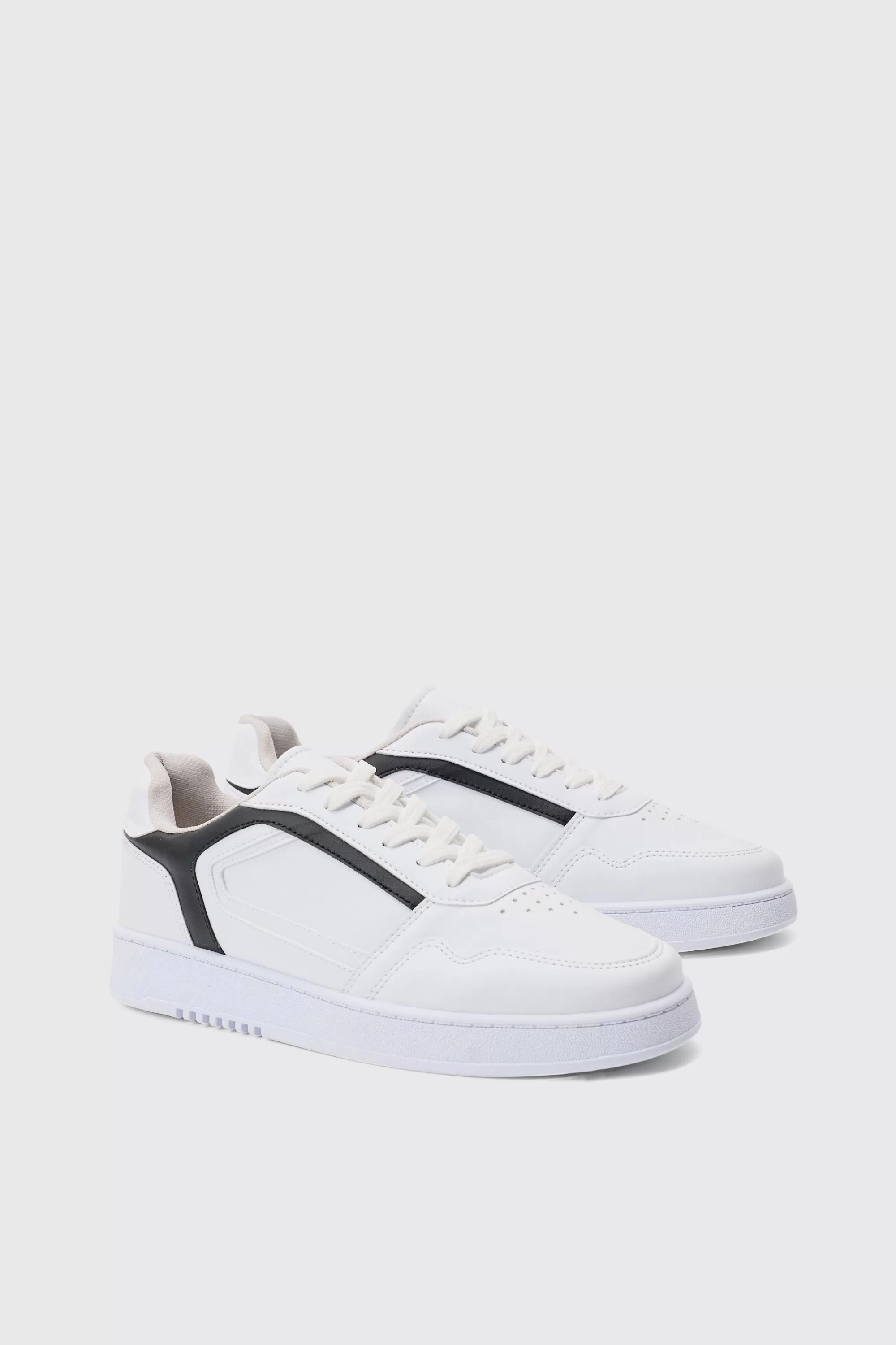 boohooMAN Contrast Panel Chunky Trainers In | UK