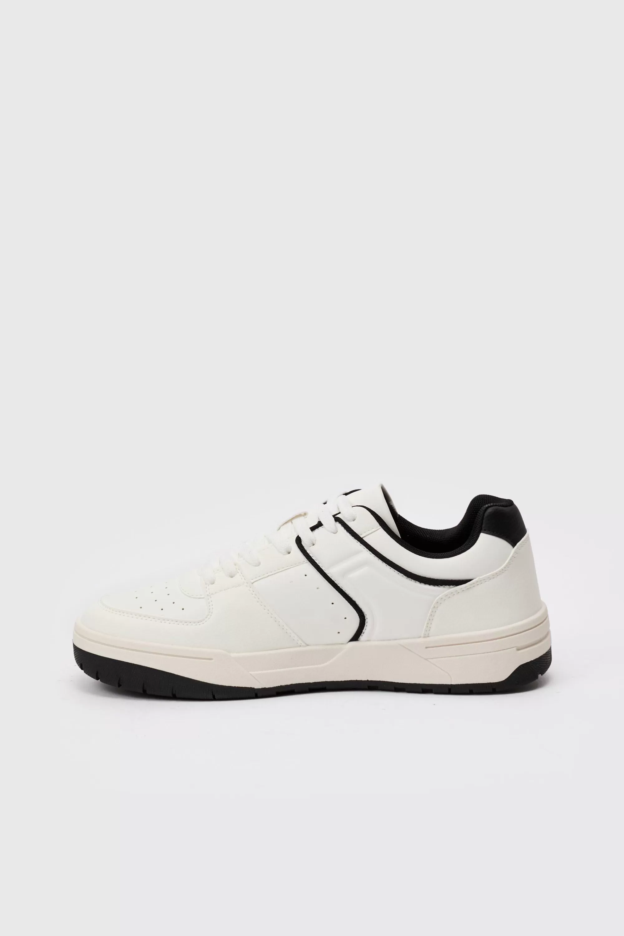 boohooMAN Contrast Piping Chunky Trainer In | UK