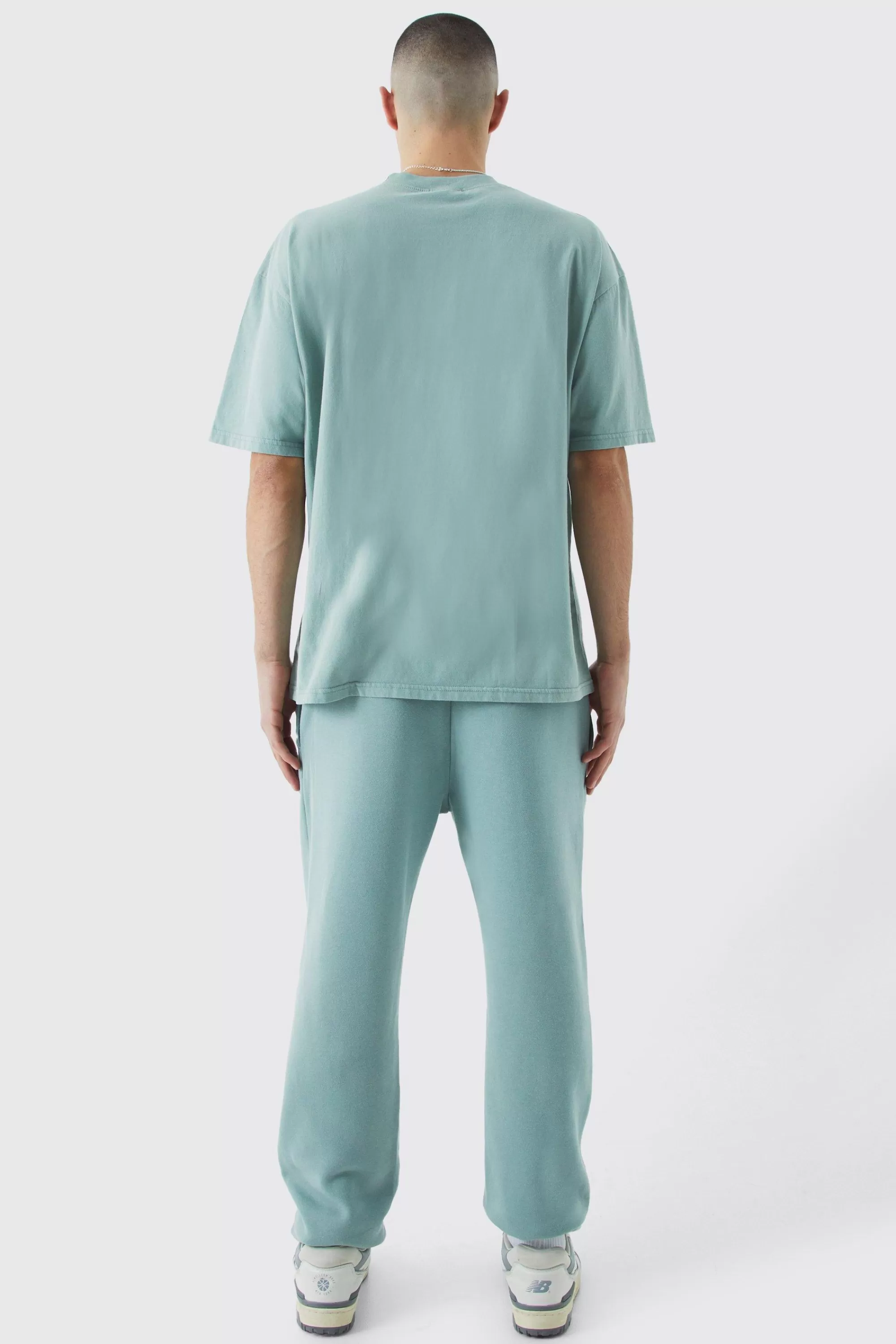 boohooMAN Core Fit Official Washed Jogger | UK