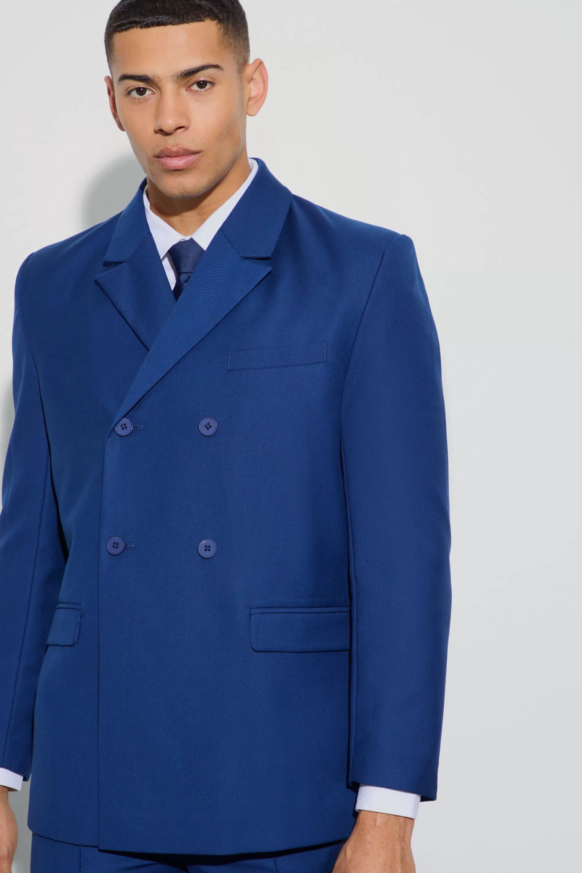 boohooMAN Double Breasted Blazer | UK