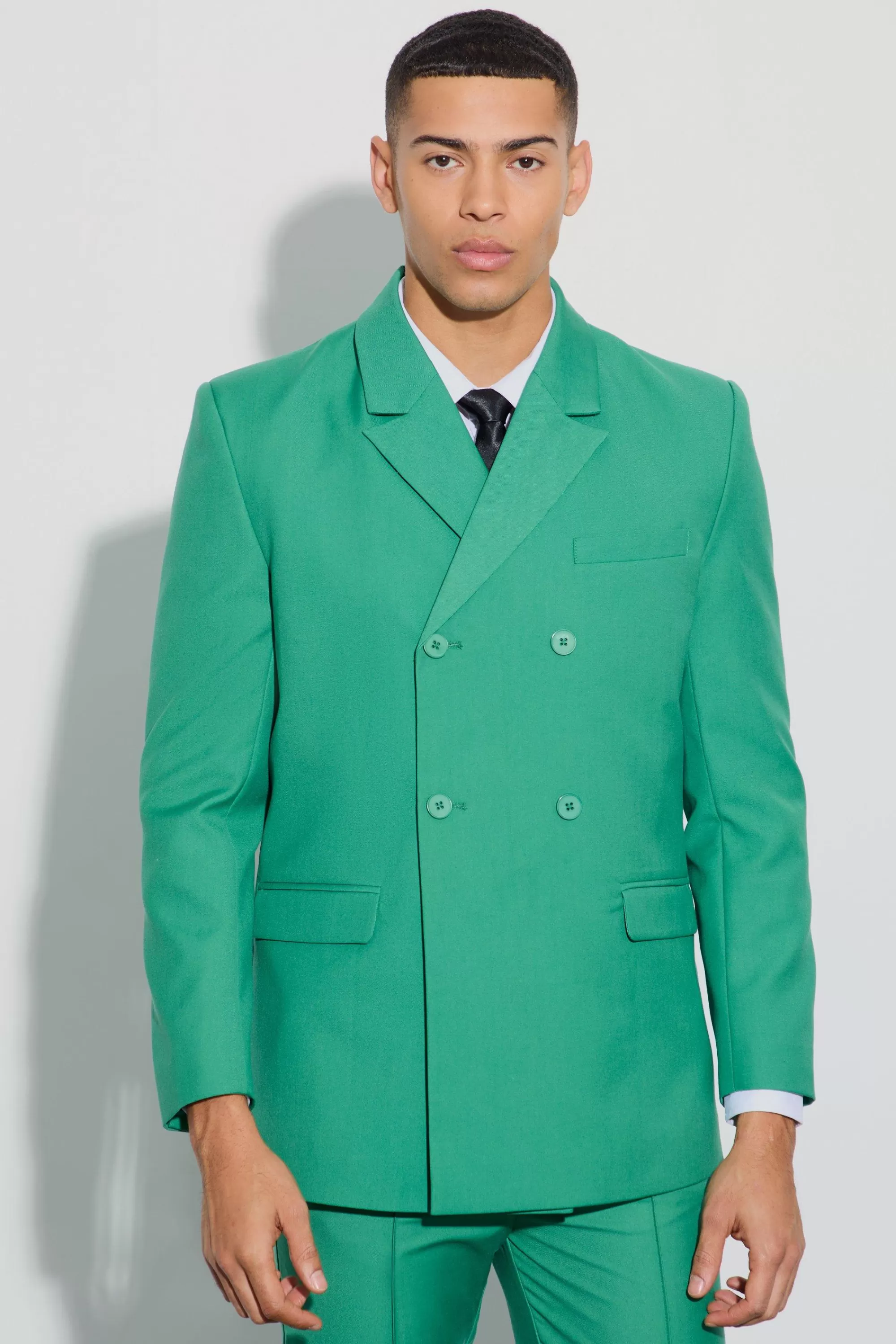boohooMAN Double Breasted Blazer | UK