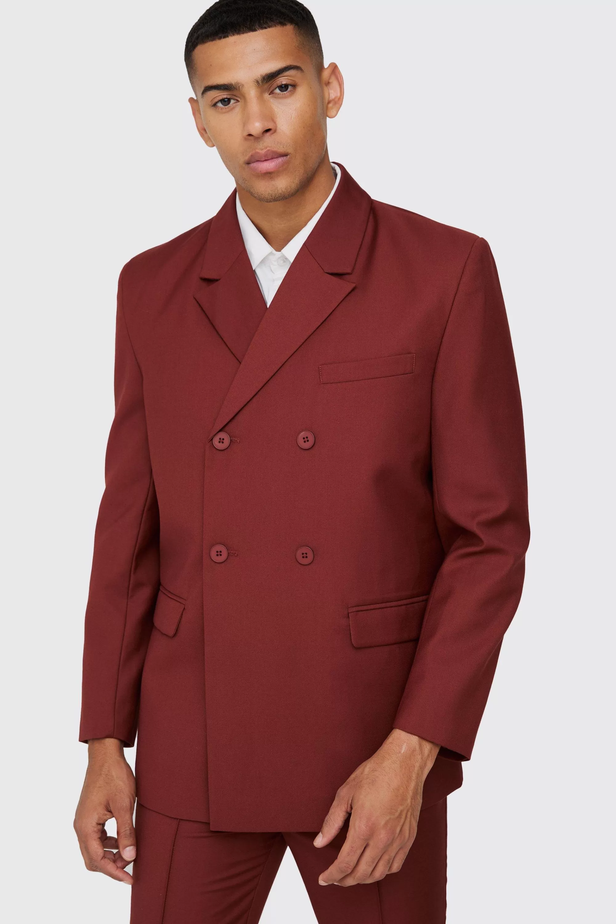 boohooMAN Double Breasted Blazer | UK