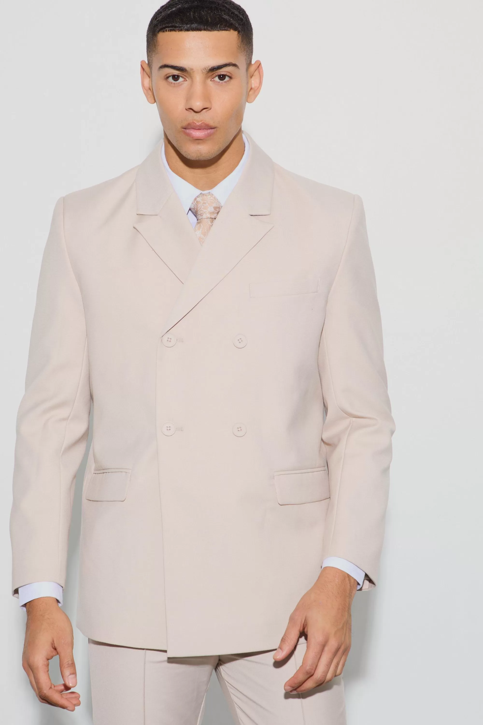 boohooMAN Double Breasted Blazer | UK