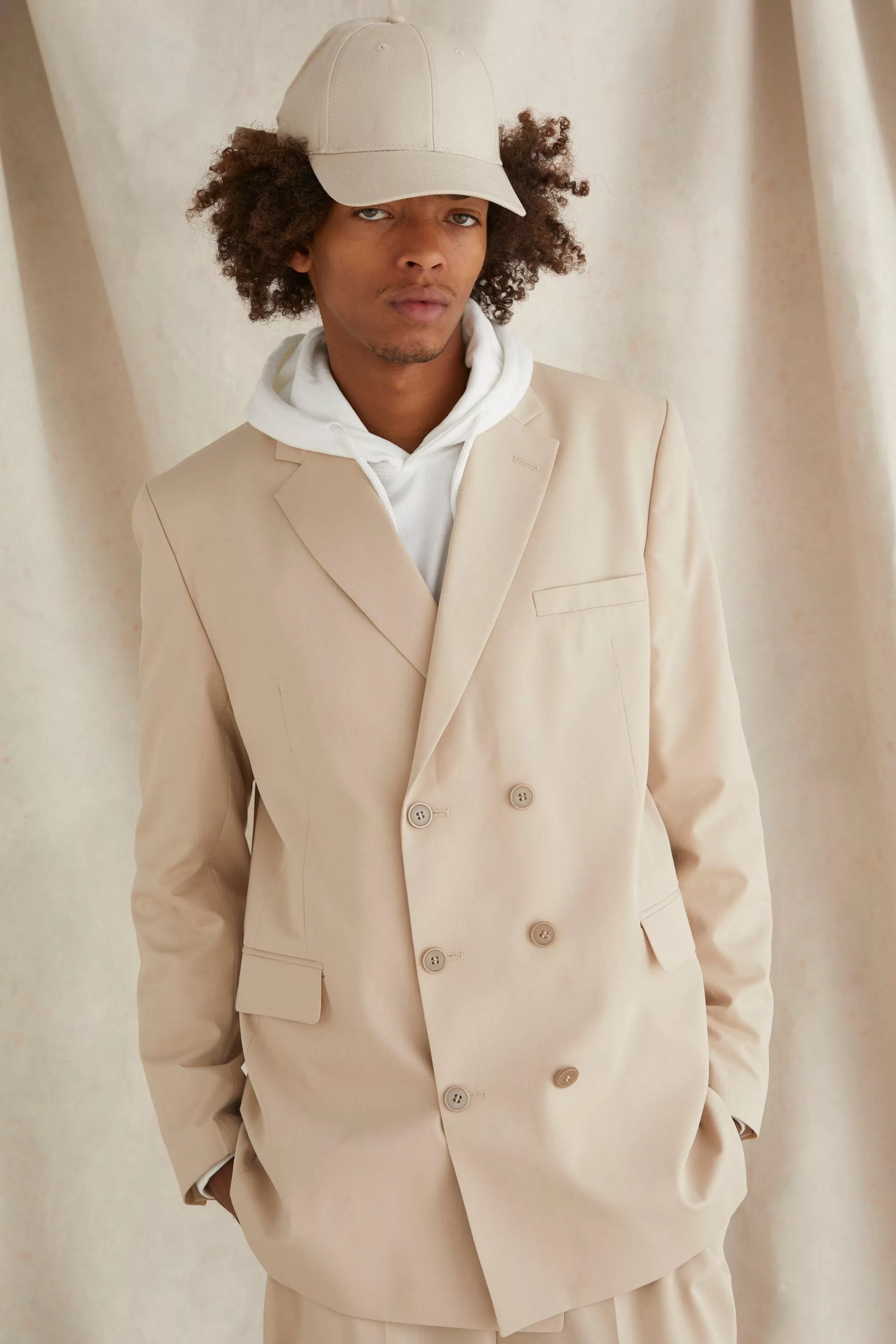 boohooMAN Double Breasted Oversized Blazer | UK