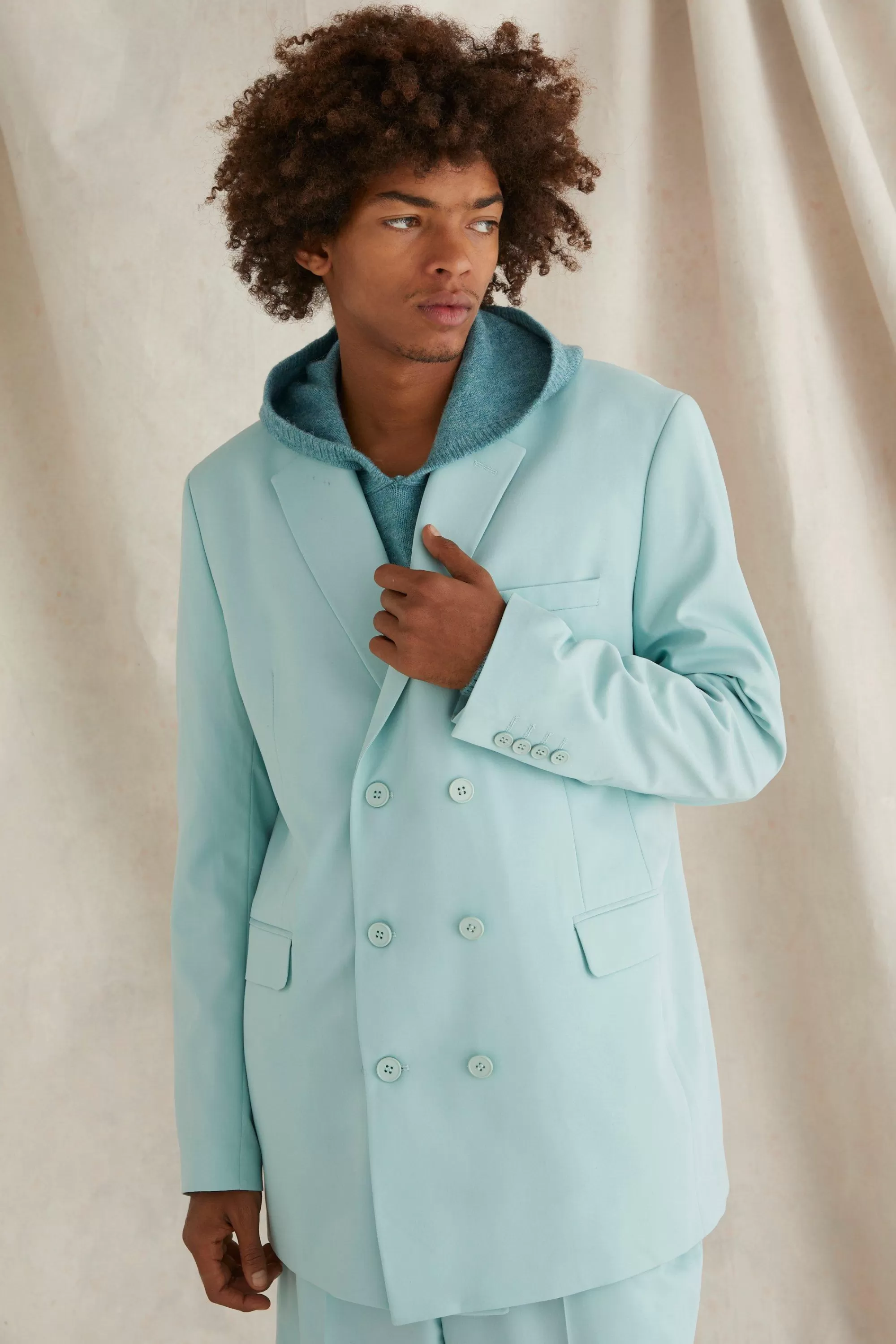 boohooMAN Double Breasted Oversized Blazer | UK