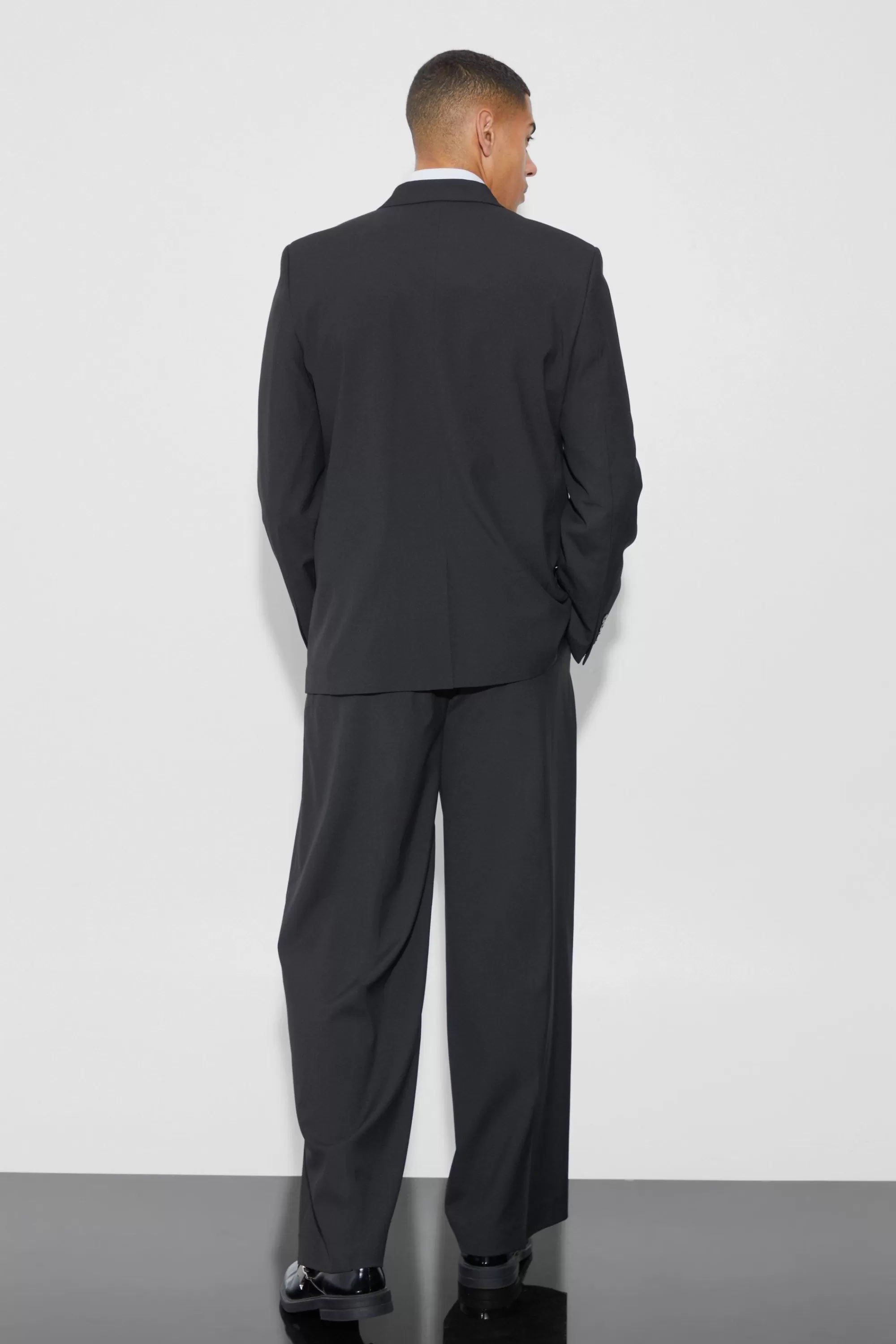 boohooMAN Double Breasted Relaxed Fit Blazer | UK