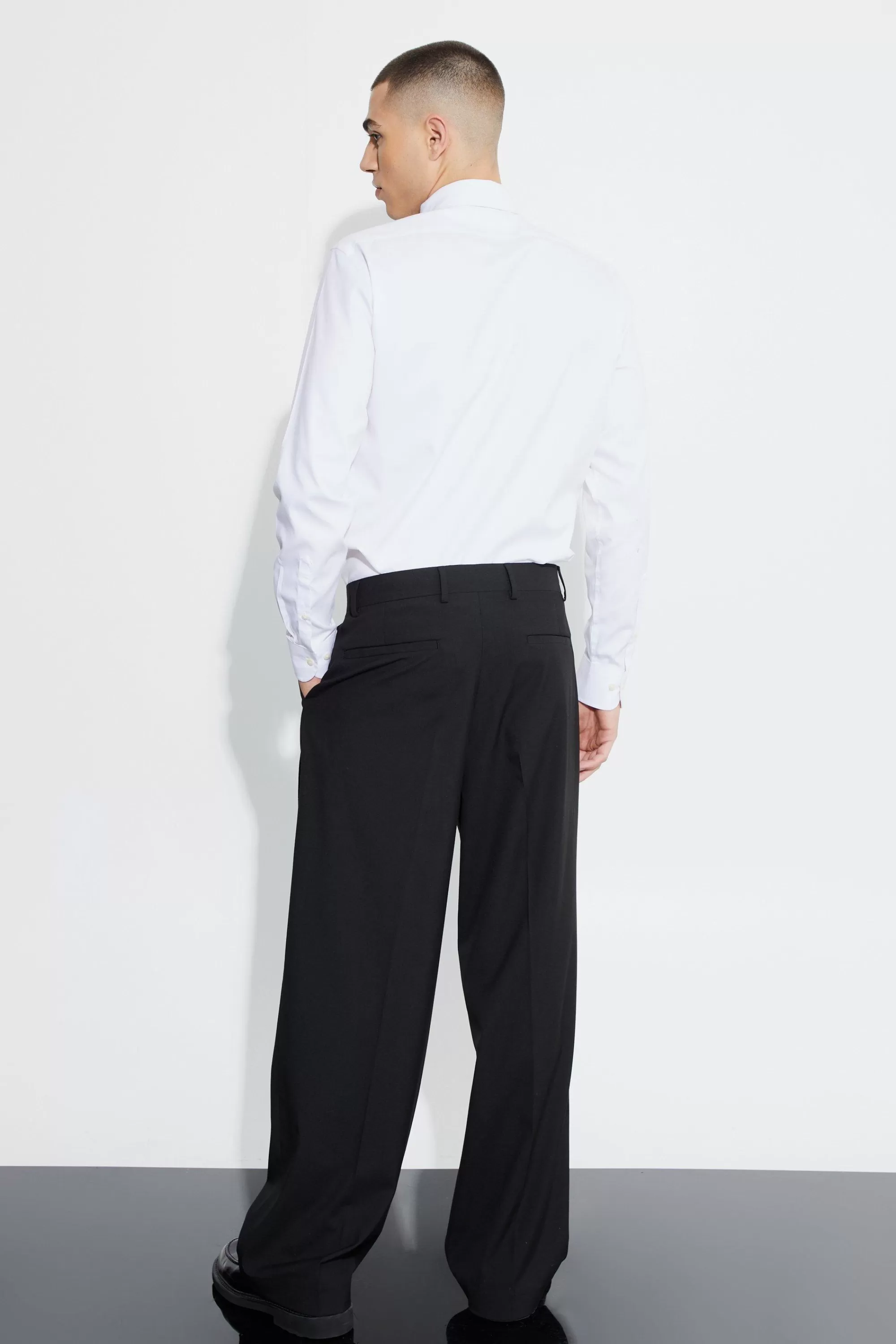 boohooMAN Double Breasted Relaxed Fit Suit | UK