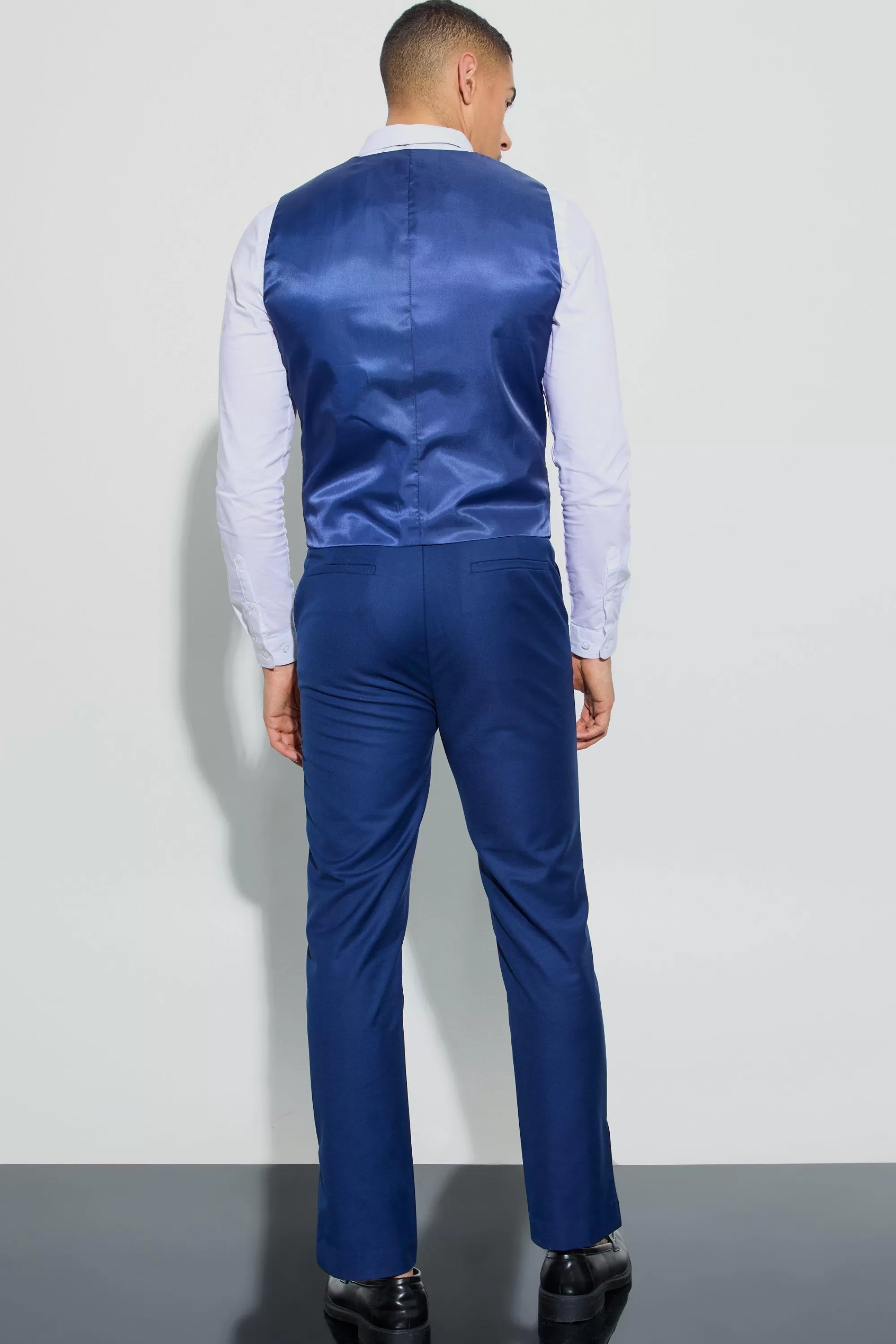 boohooMAN Double Breasted Waistcoat | UK