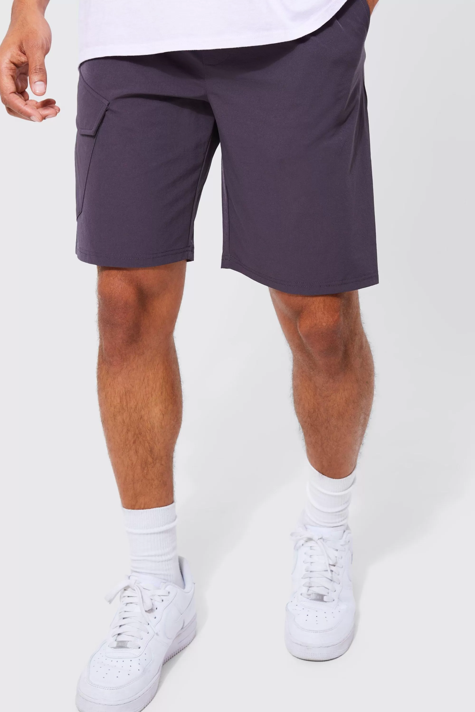 boohooMAN Elasticated Comfort Technical Stretch Short | UK